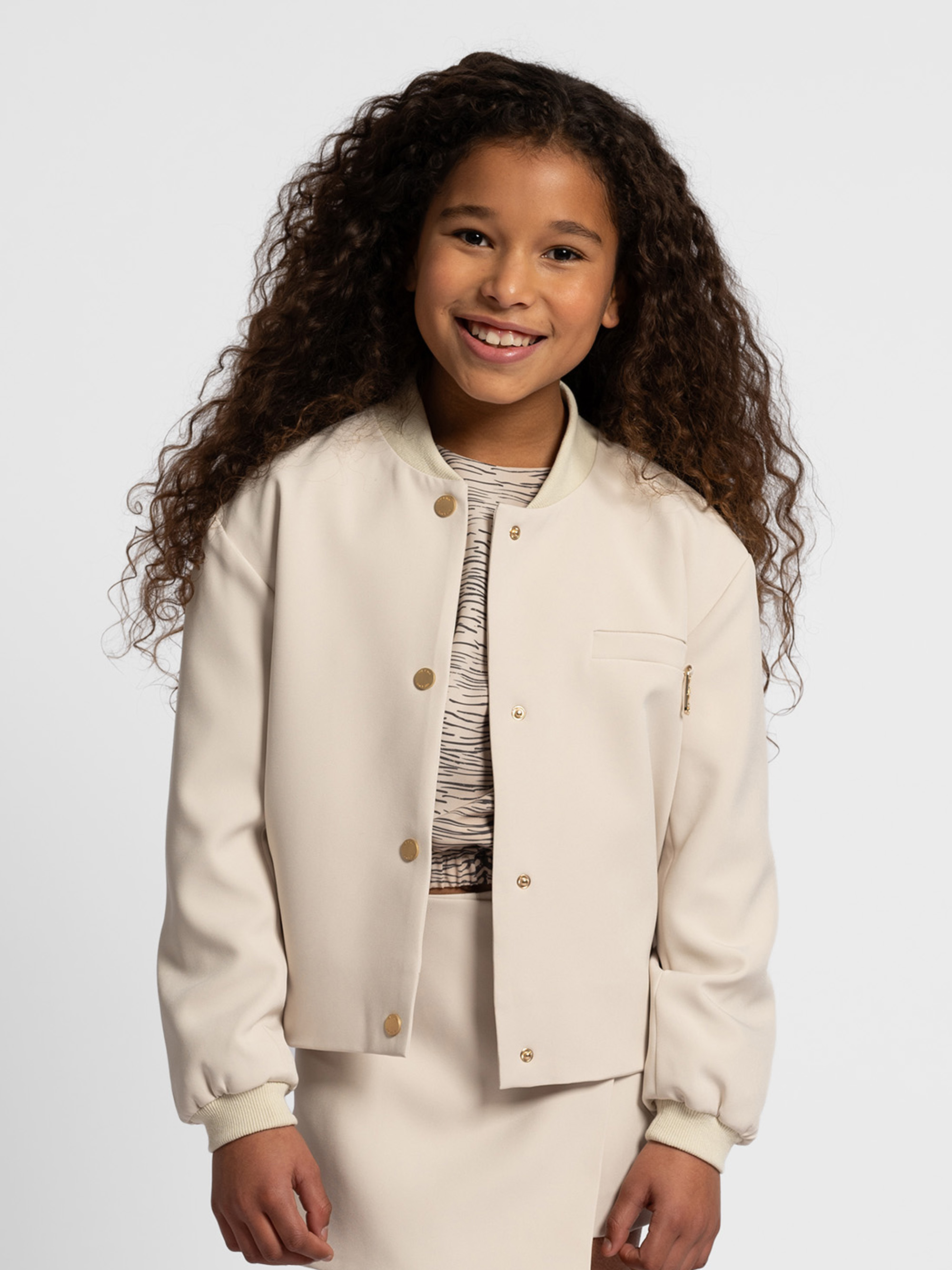 Bomber jacket with logo detail