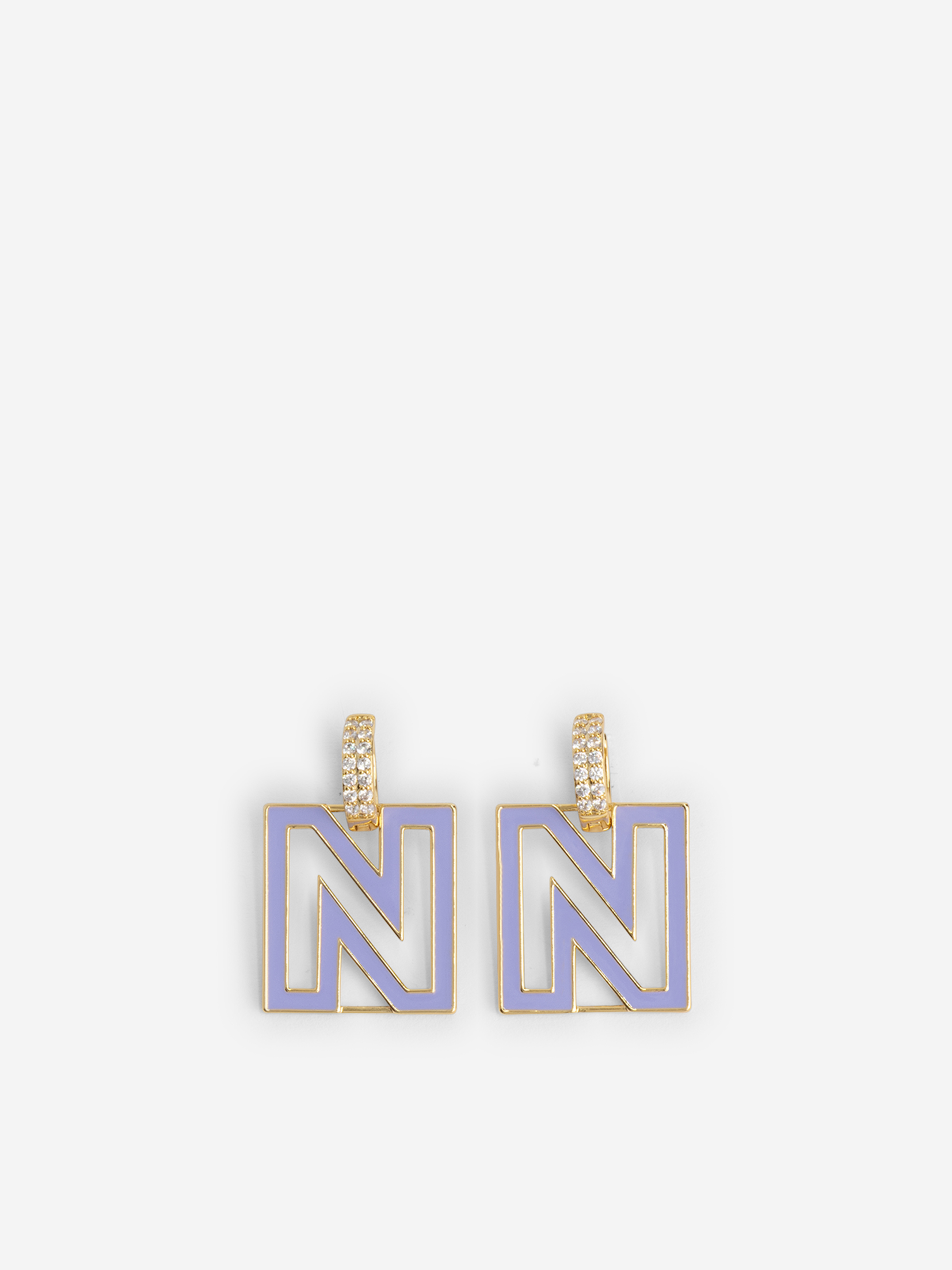 Candy Logo Strass Earrings