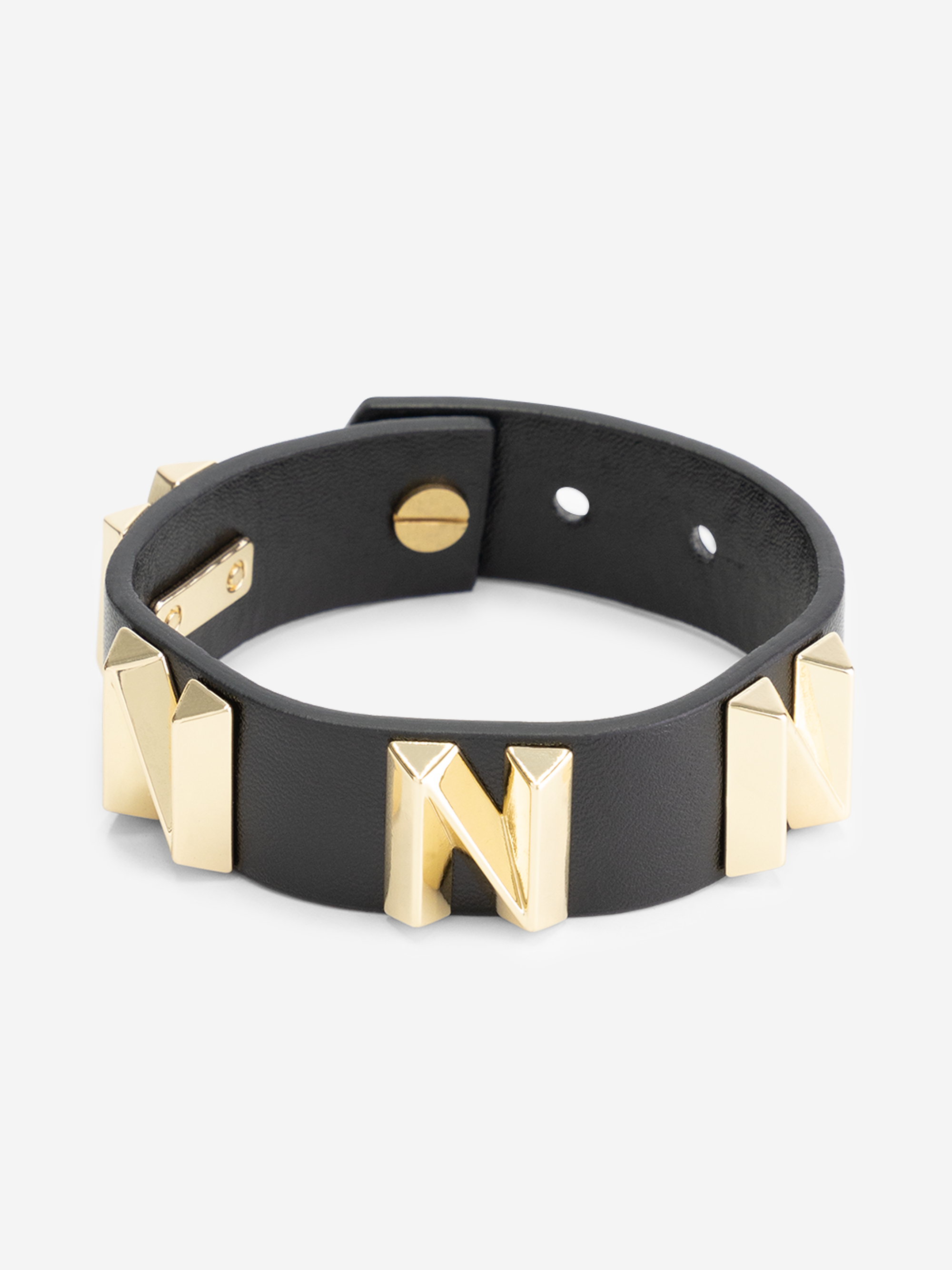 Bracelet with logo studs
