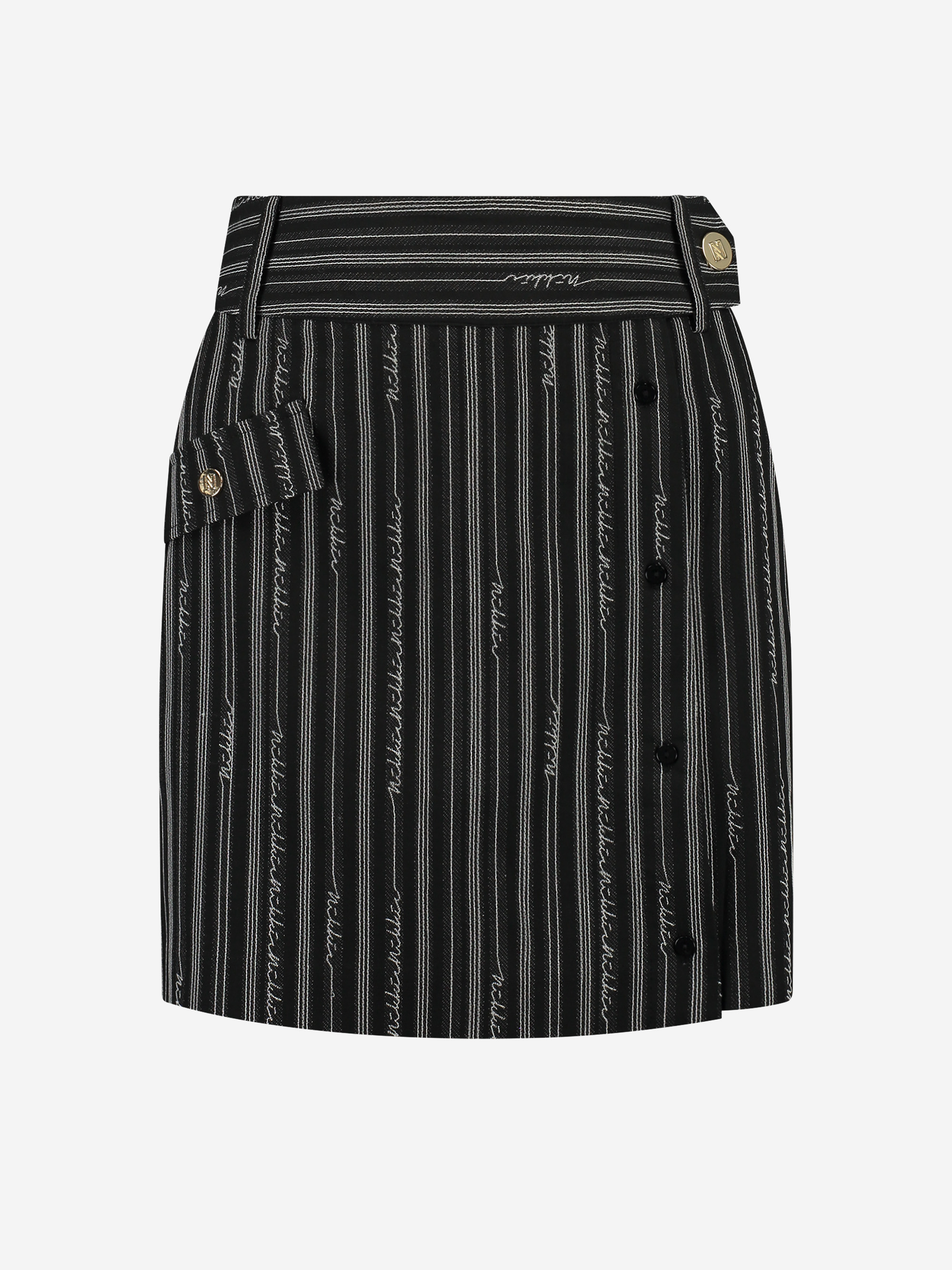 Skirt with logo pattern
