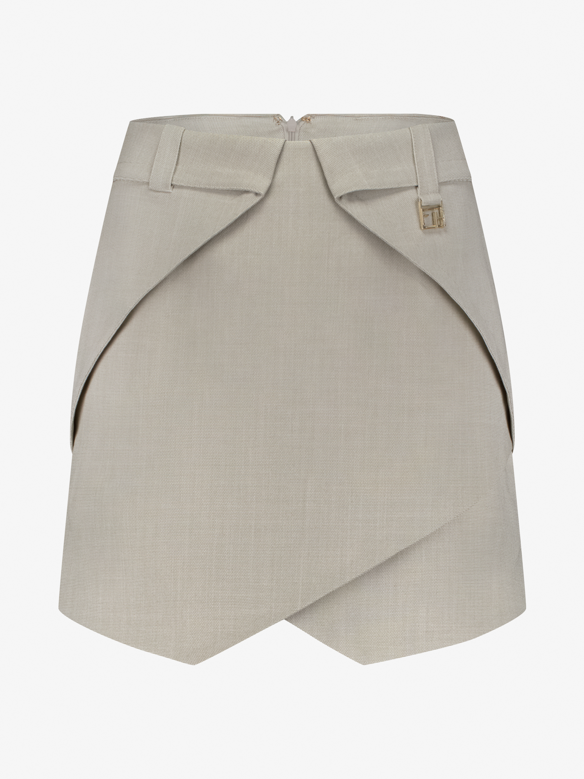 Short skirt with two-layer effect and FH detail
