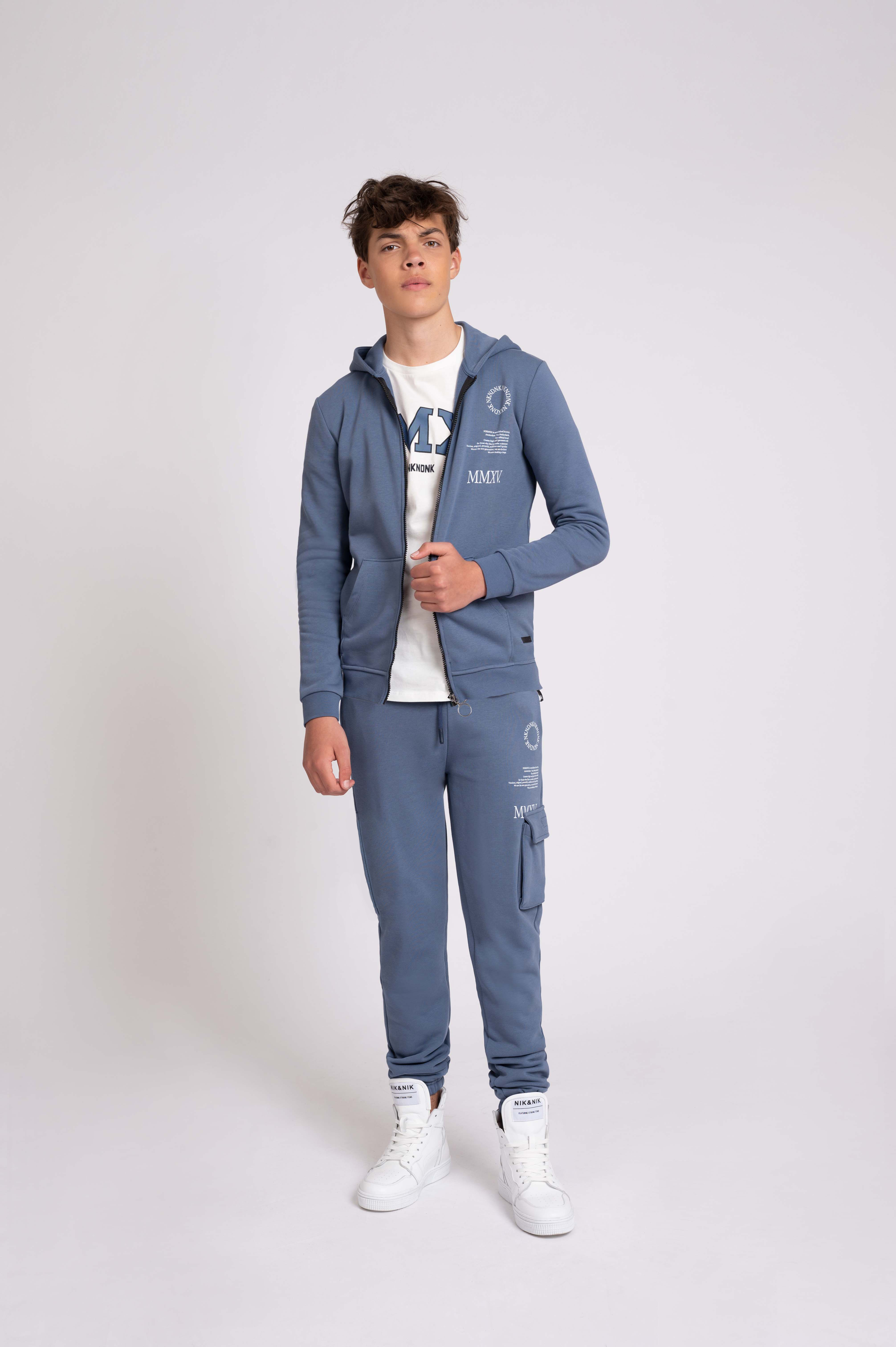 Mid rise sweatpants met zak