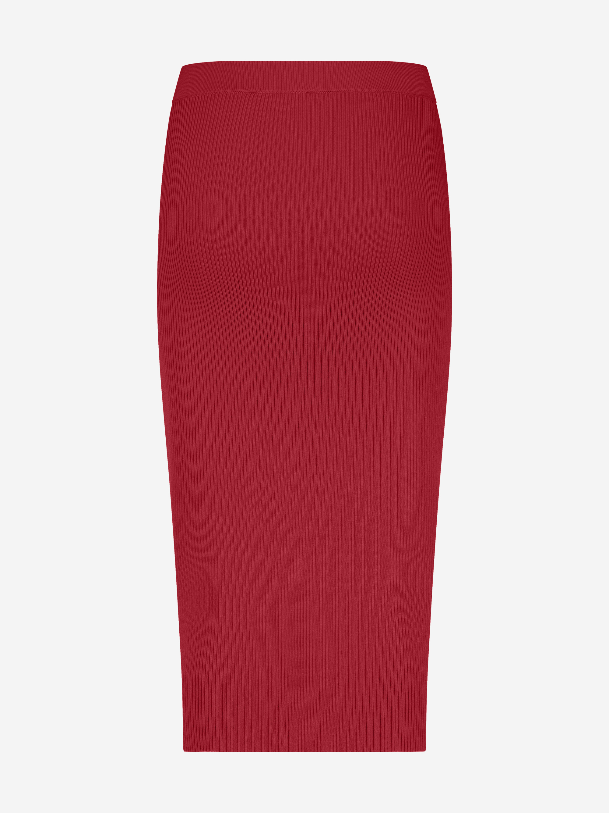 Long fitted skirt with buckle detail