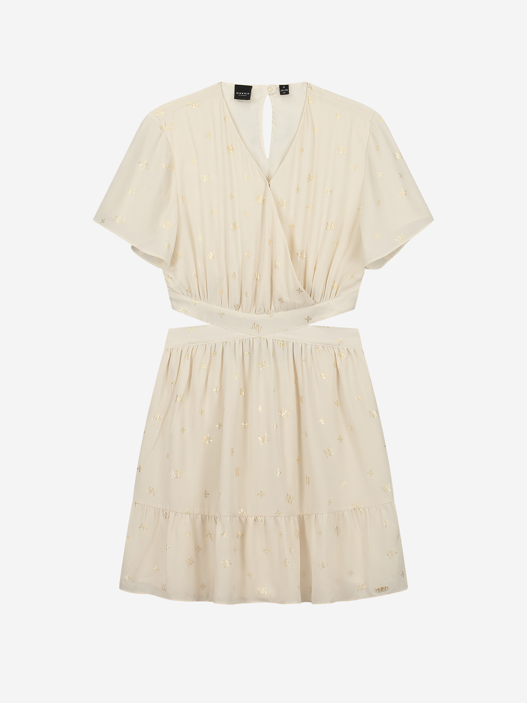 Dress with logo pattern