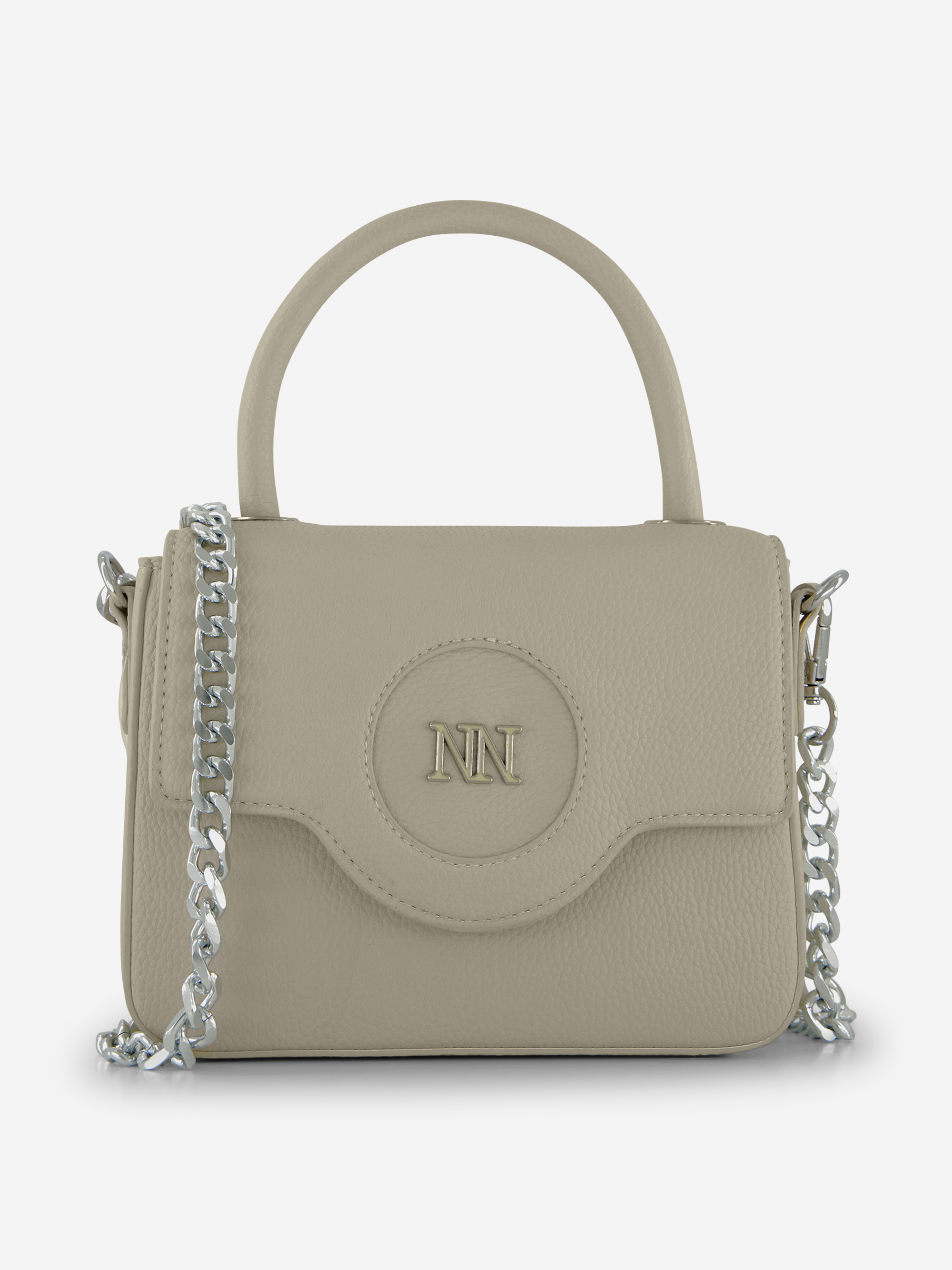 Shoulder bag with N&N logo and chain handle
