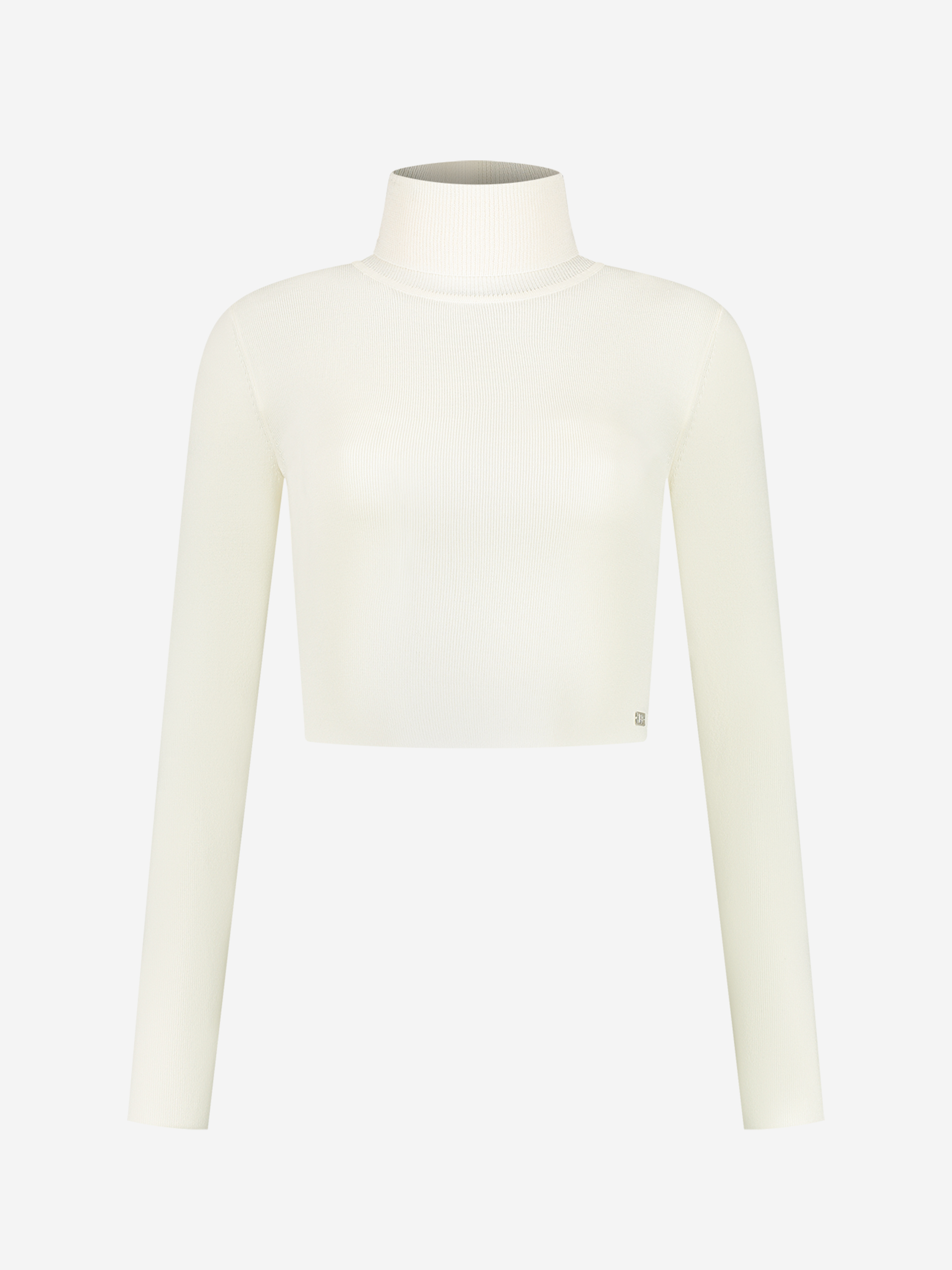  Fitted cropped longsleeve with turtle neck   