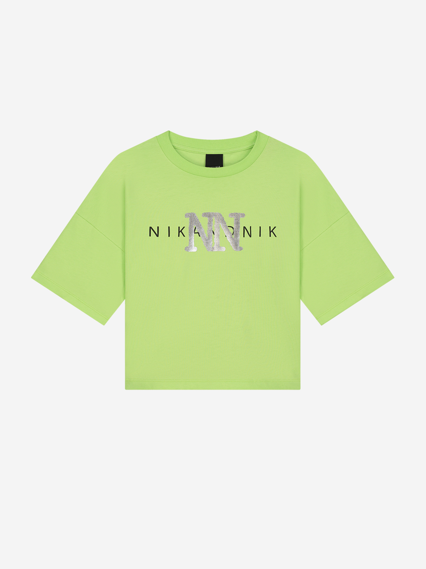 Korte T-shirt met NN print