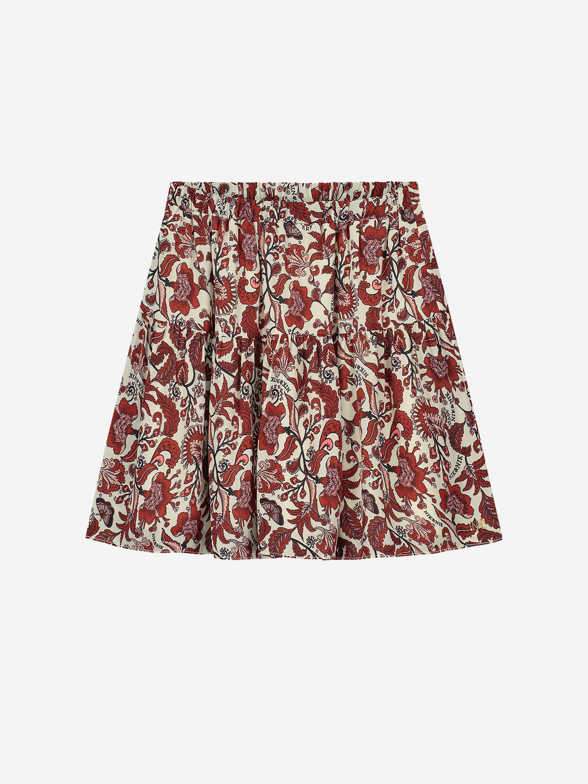  A-line skirt with elastic waistband 