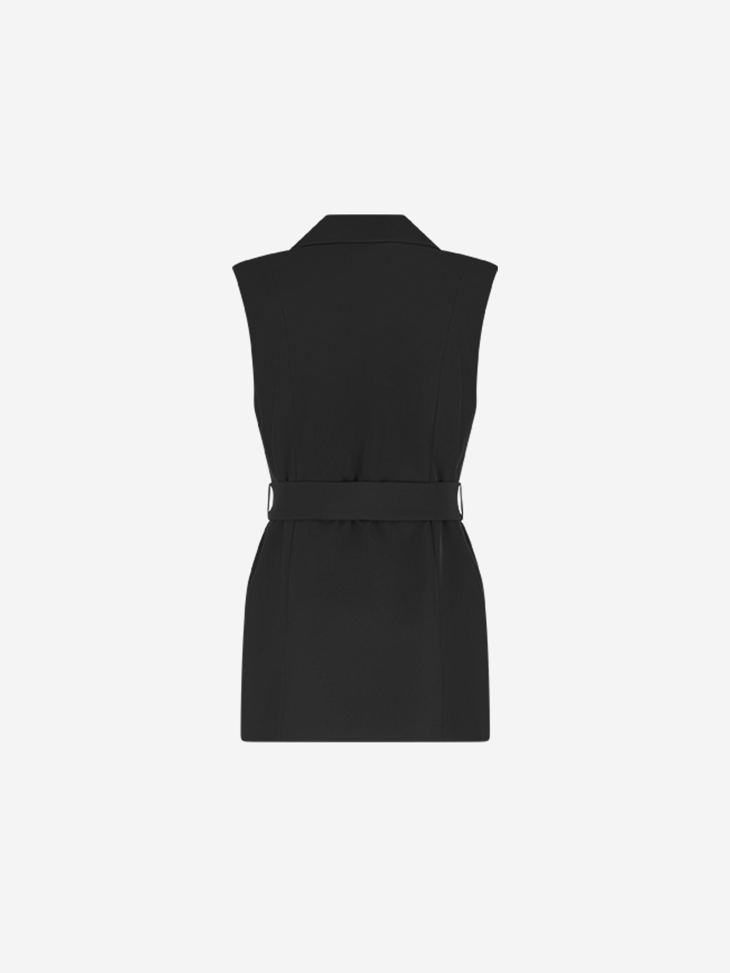 Waistcoat with belt and chain details