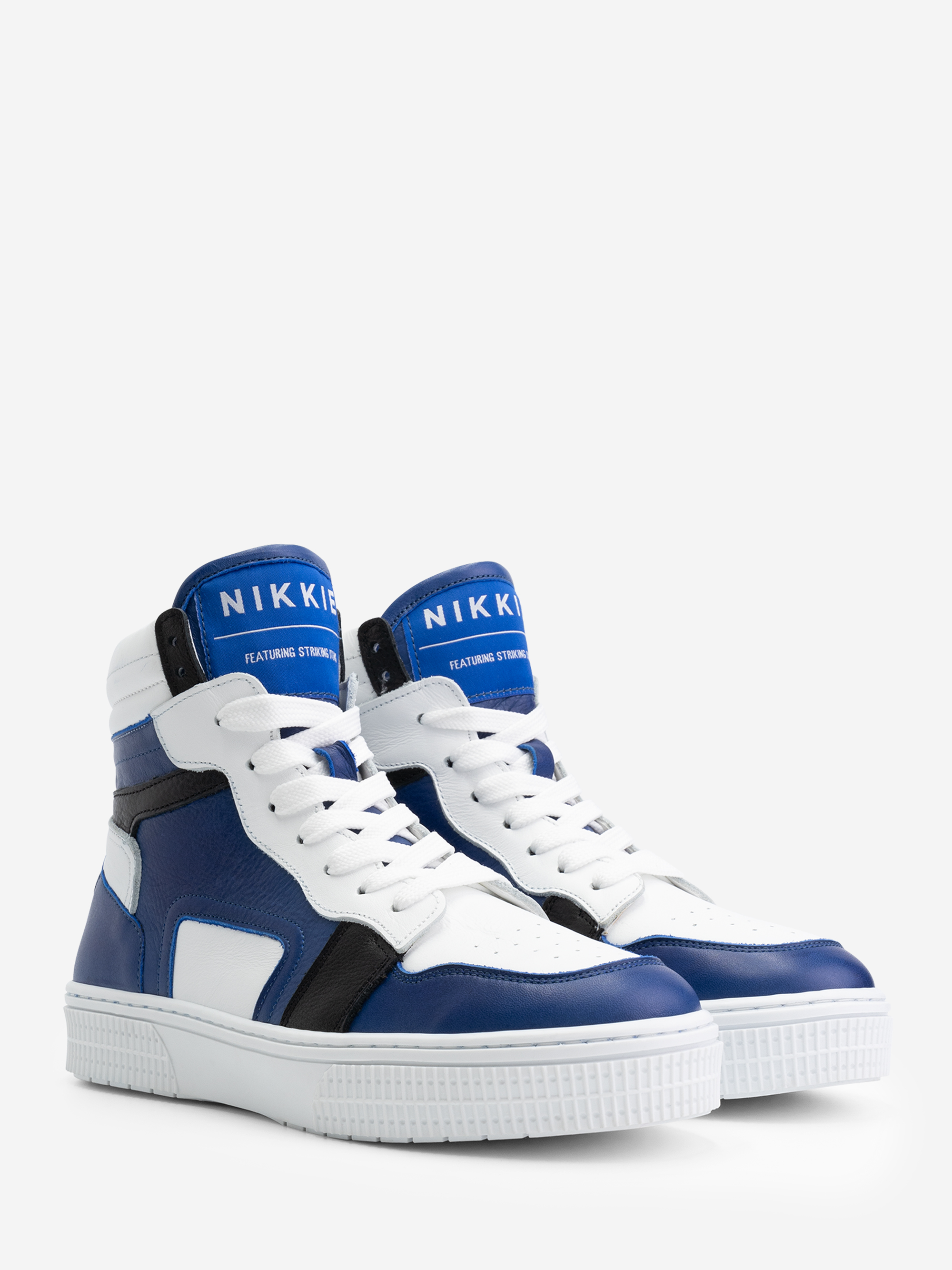 Hoge leren sneakers met Nikkie logo