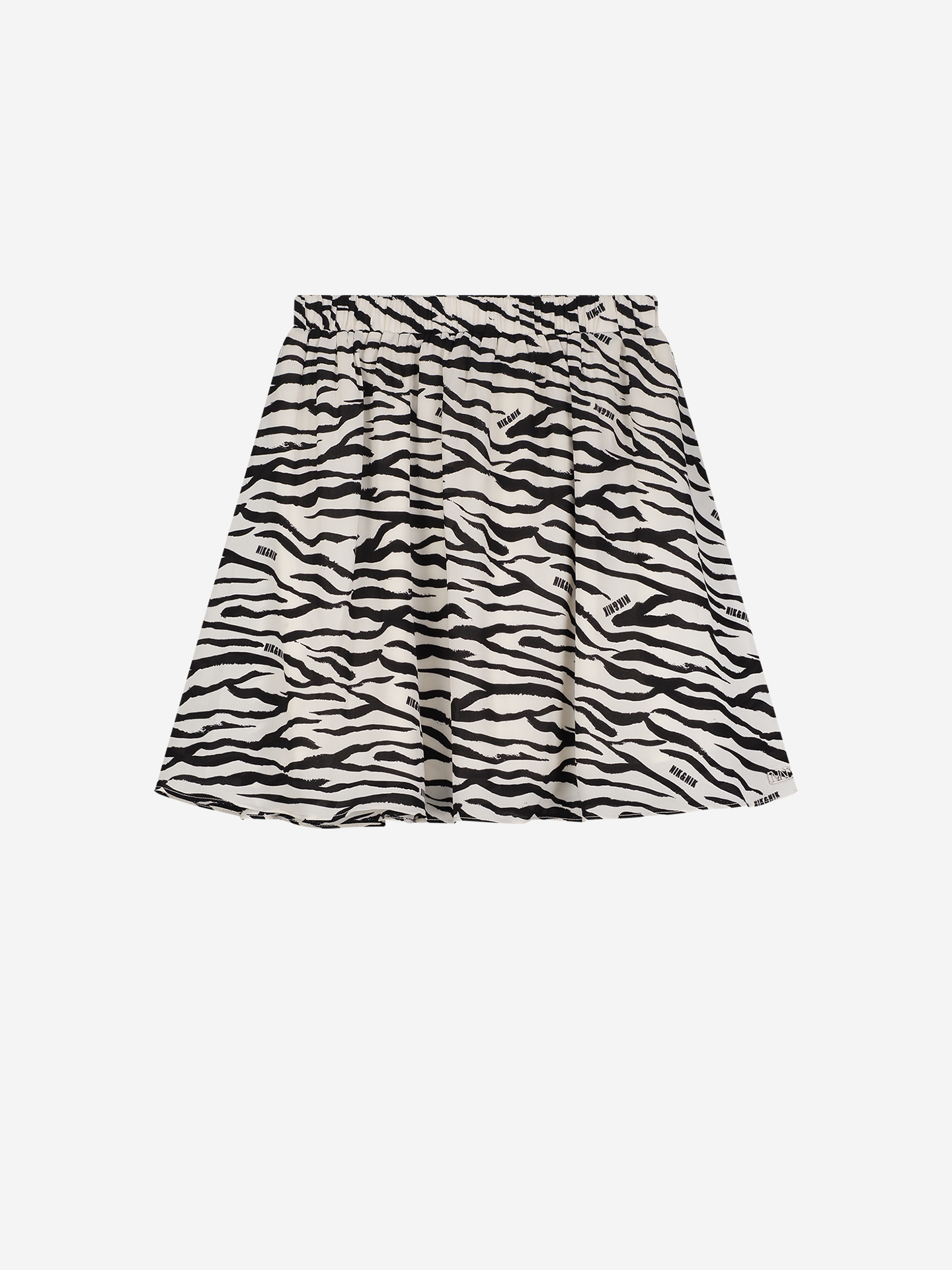 Skirt with zebra print