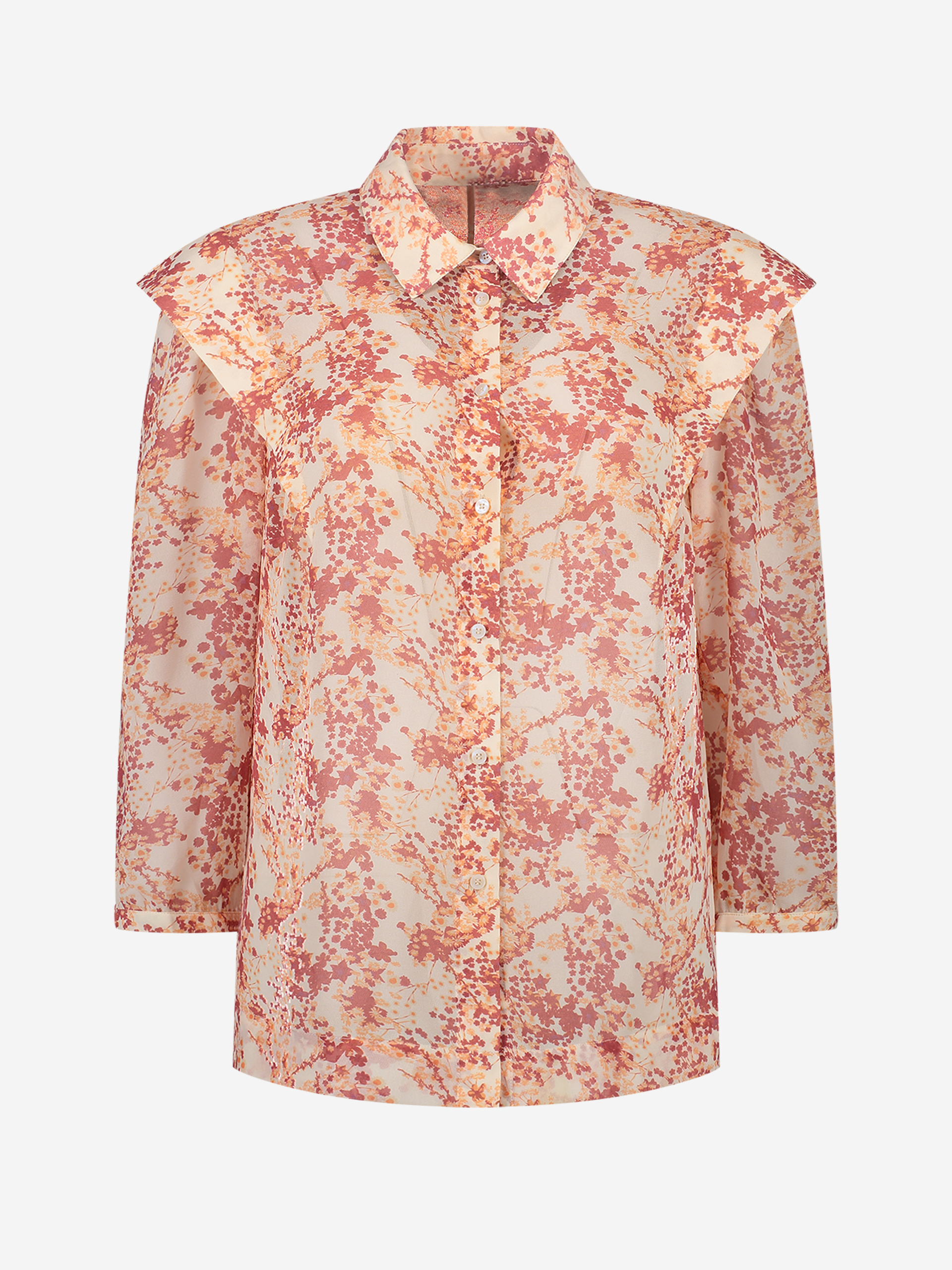 Printed Blouse with schoulder detail 