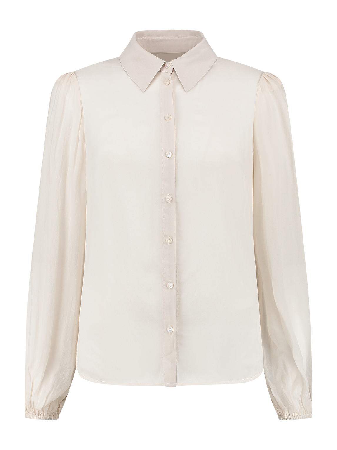 blouse with puff sleeves