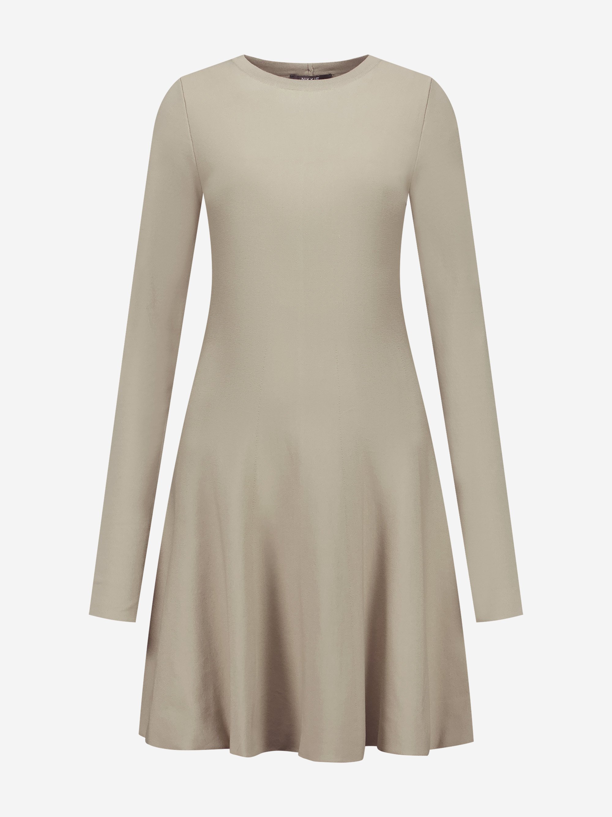 A-line dress with long sleeves