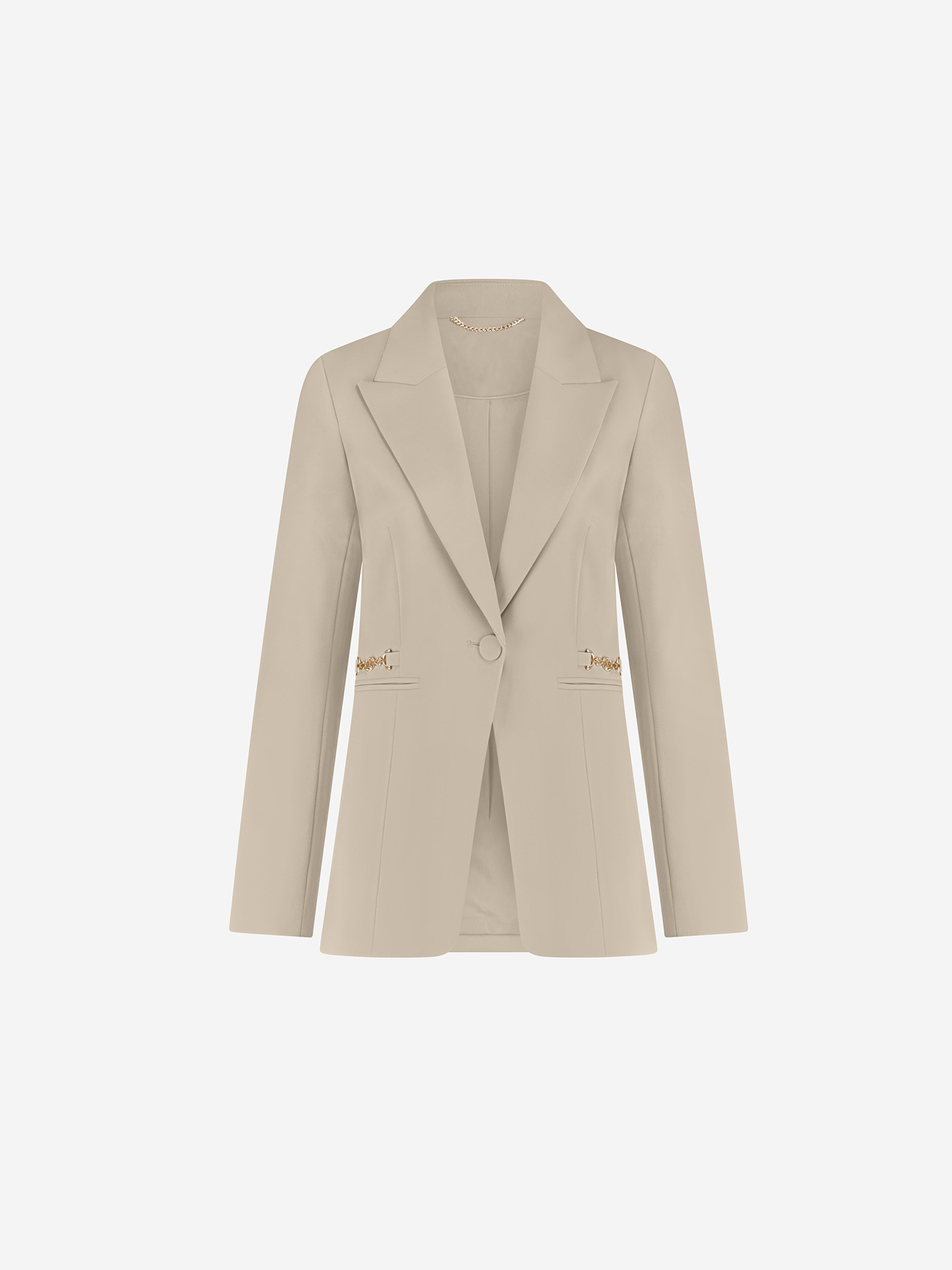 Klassieke blazer met kettingdetails