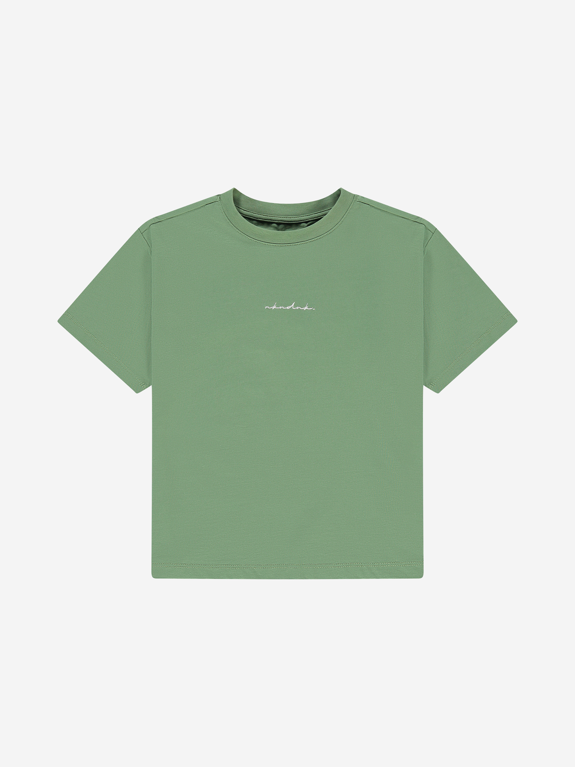 T-shirt met geborduurde tekst