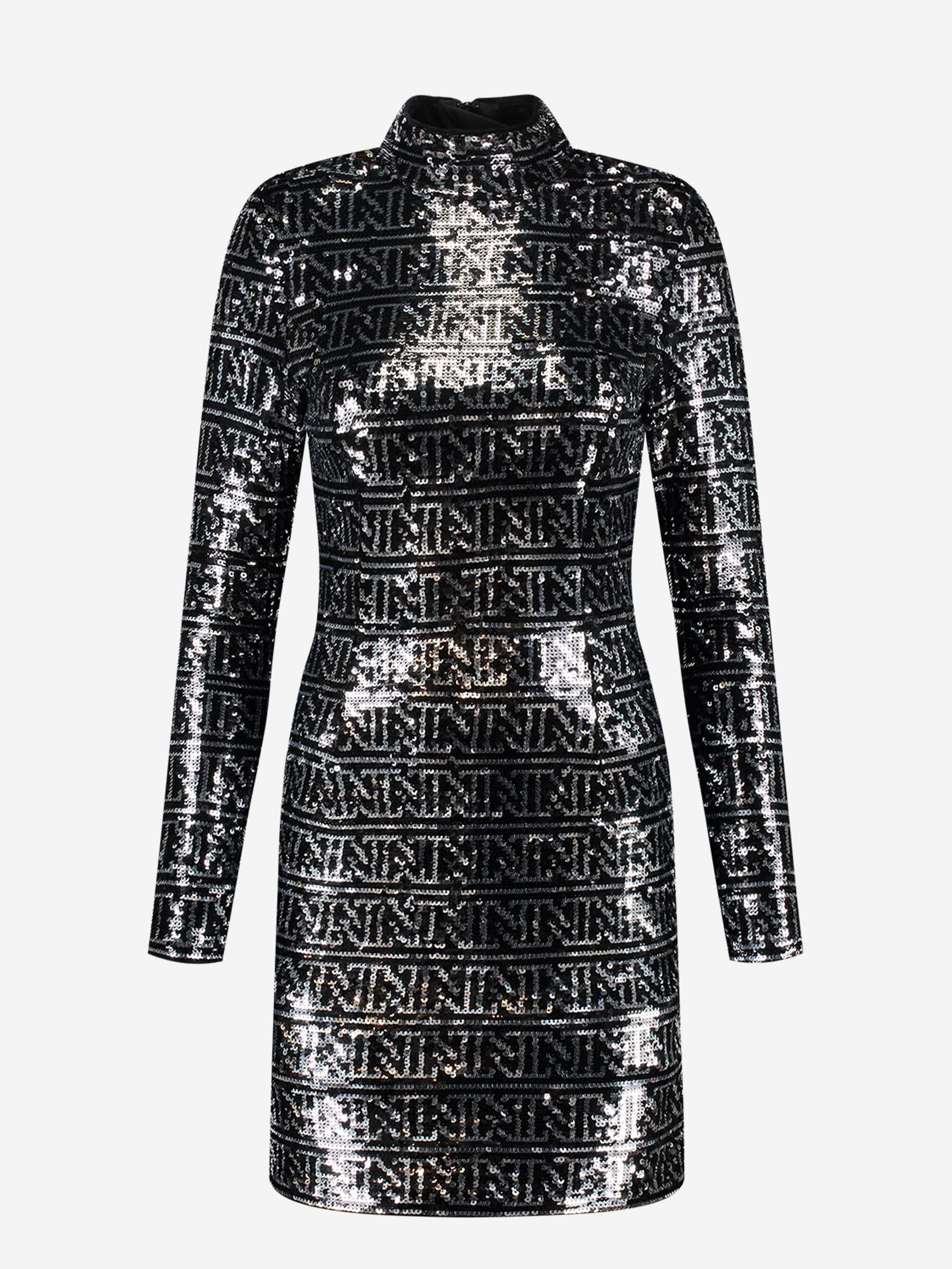 Sequin dress with N Monogram 
