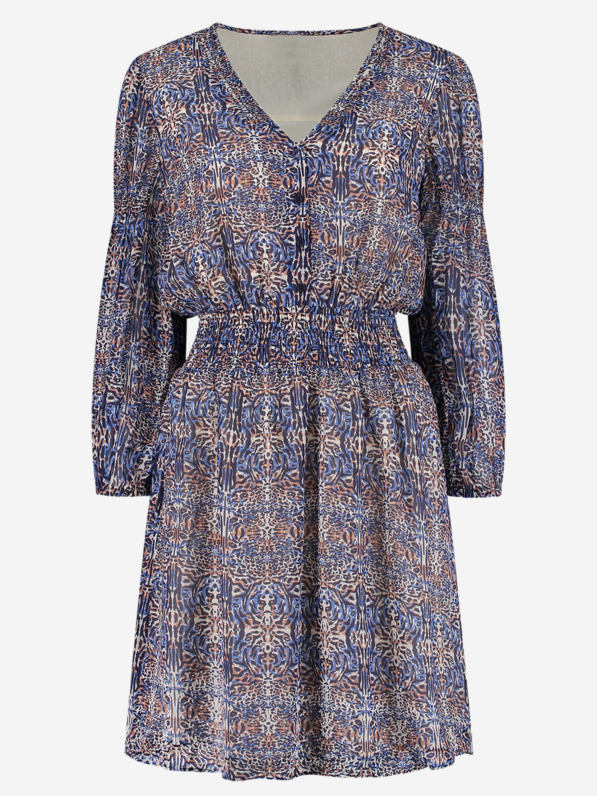 short dress with animal print