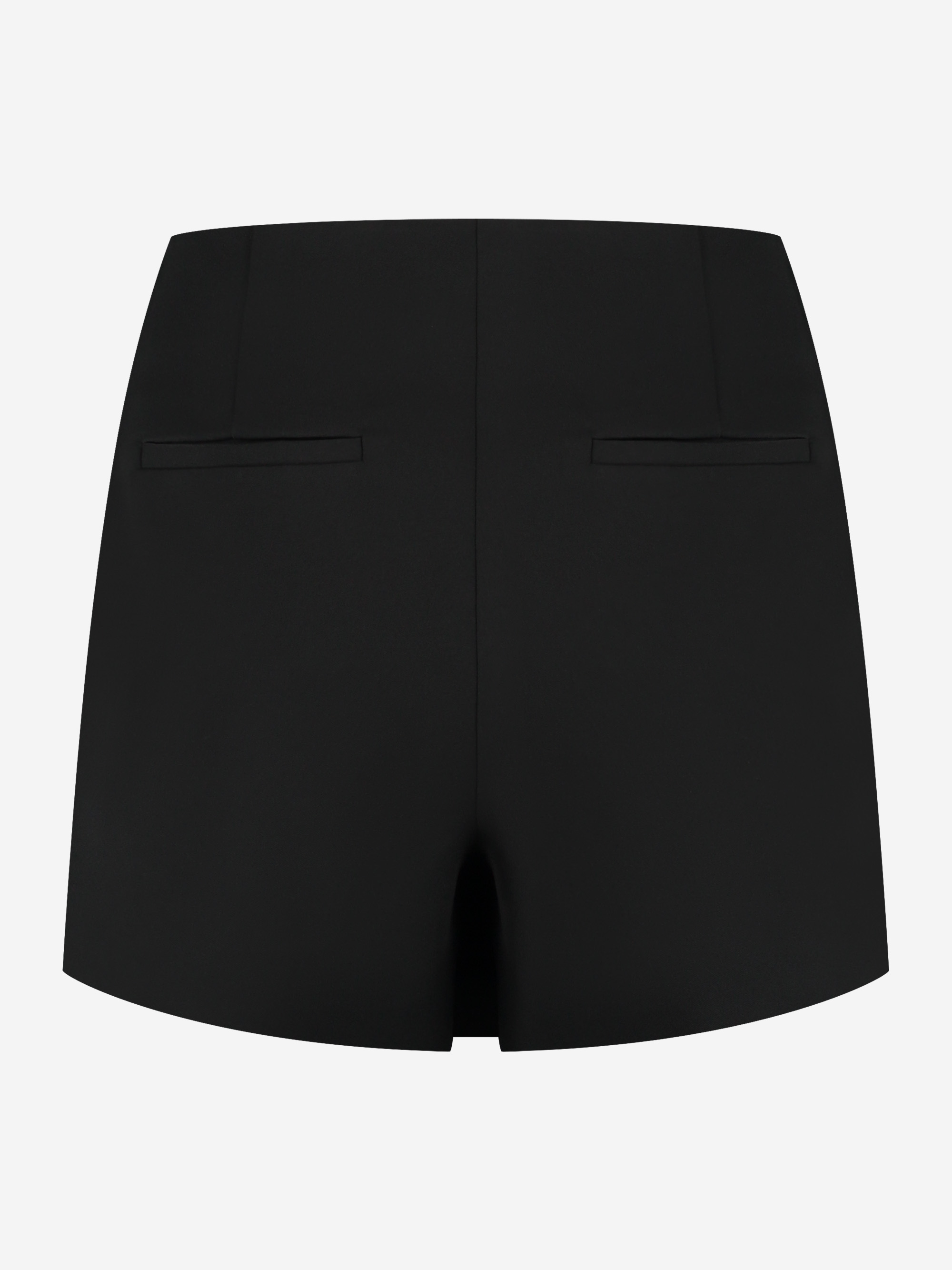 Fitted skort with asymmetrical front