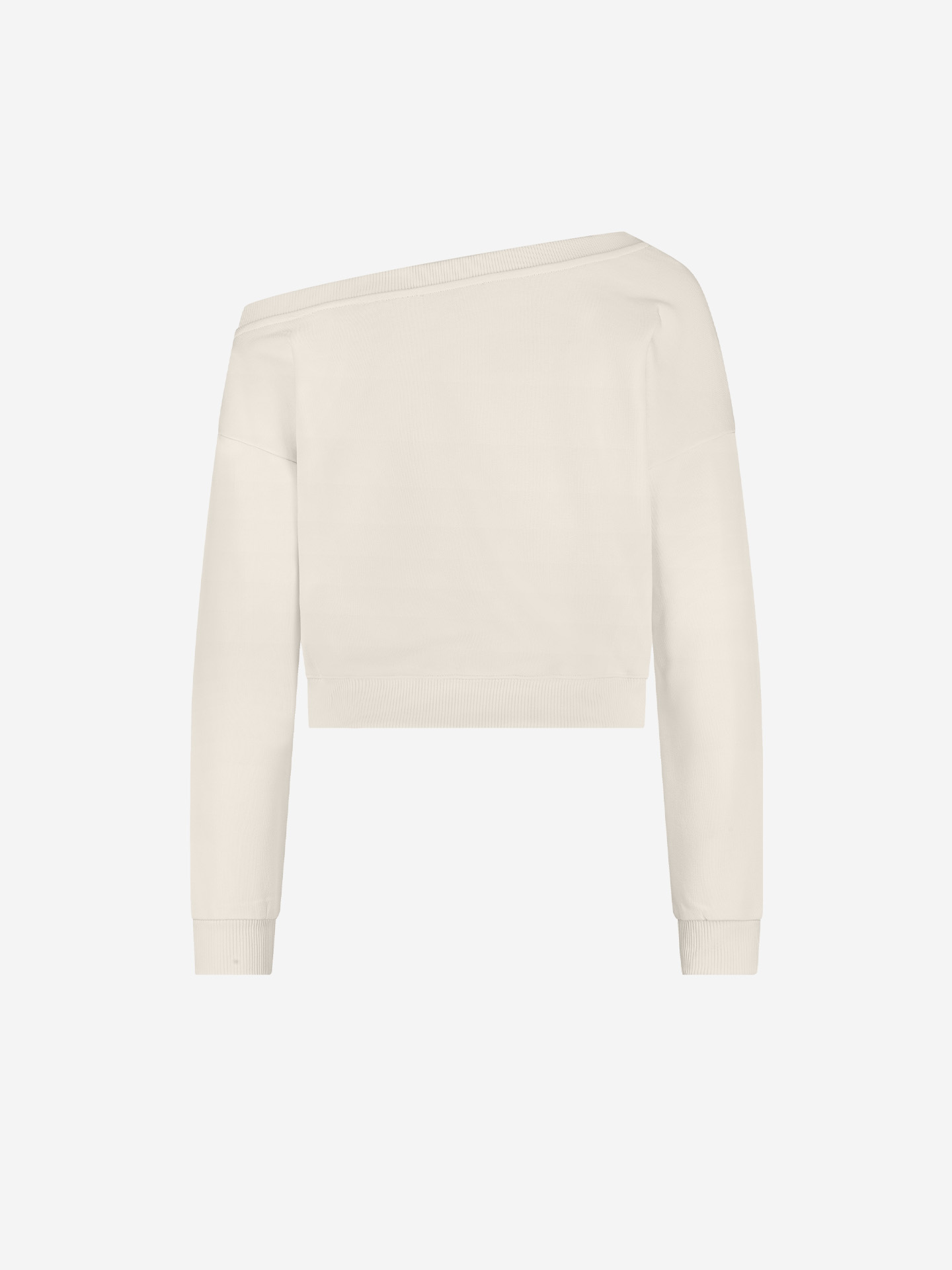 Sweater met asymmetrische hals