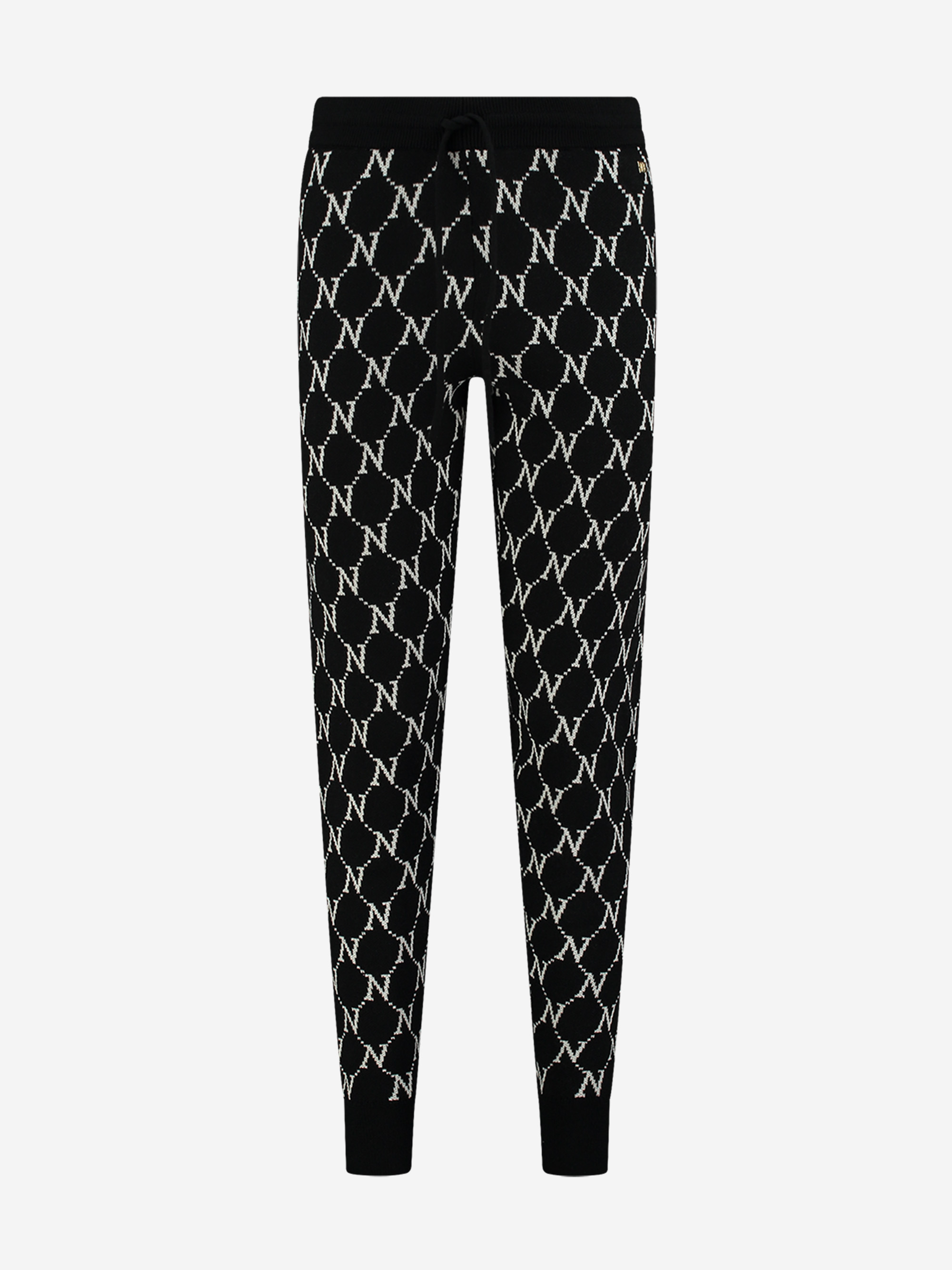 Soft pants with logo pattern