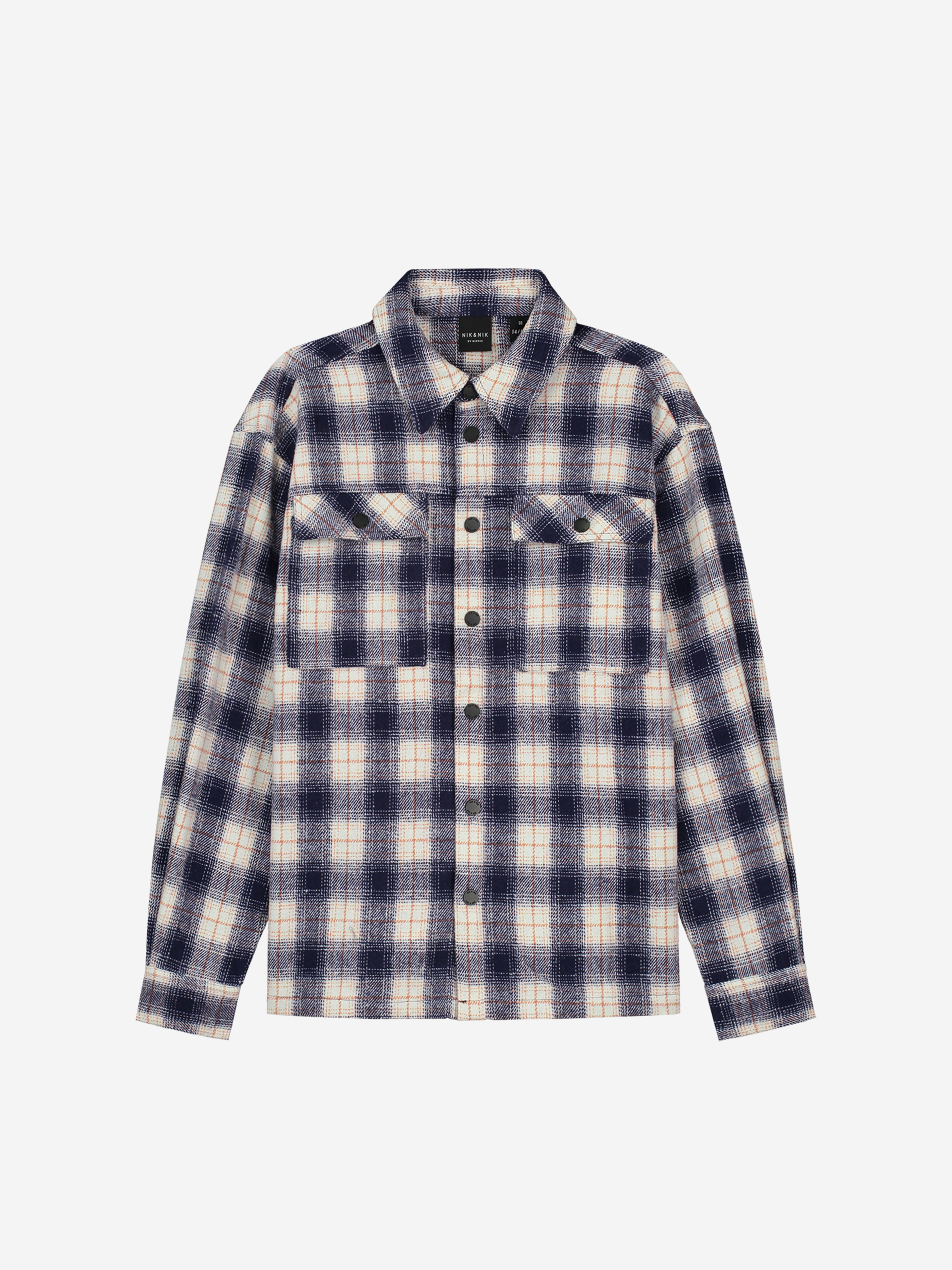 Checkered loose fit overshirt 