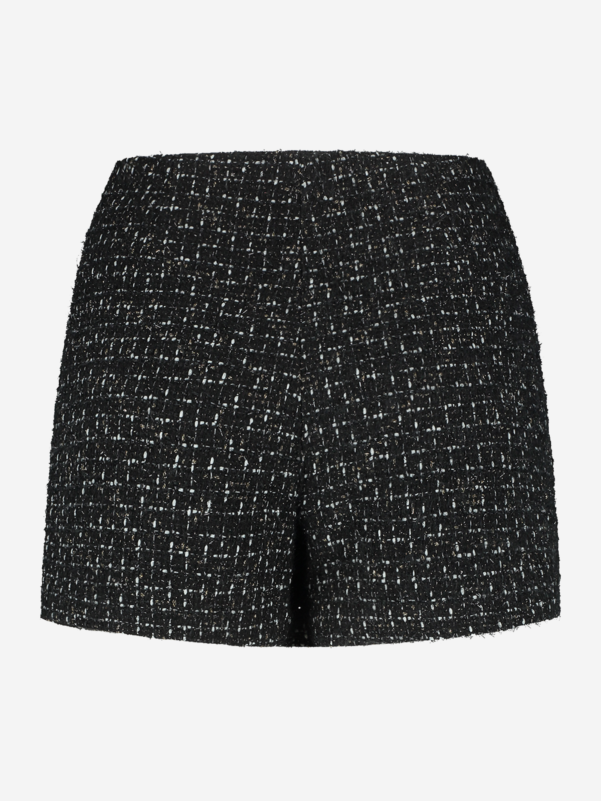 Fitted skirt with houndstooth pattern