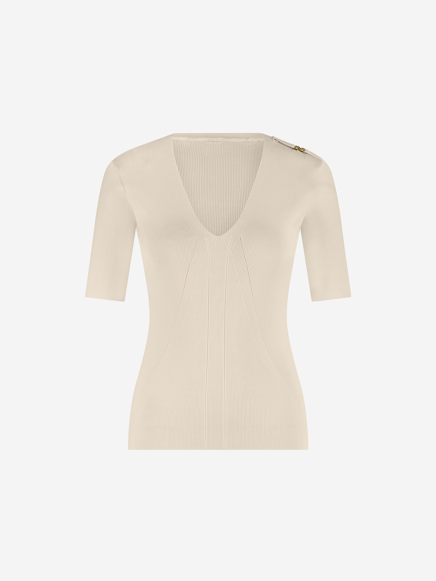 Ribbed top with logo detail