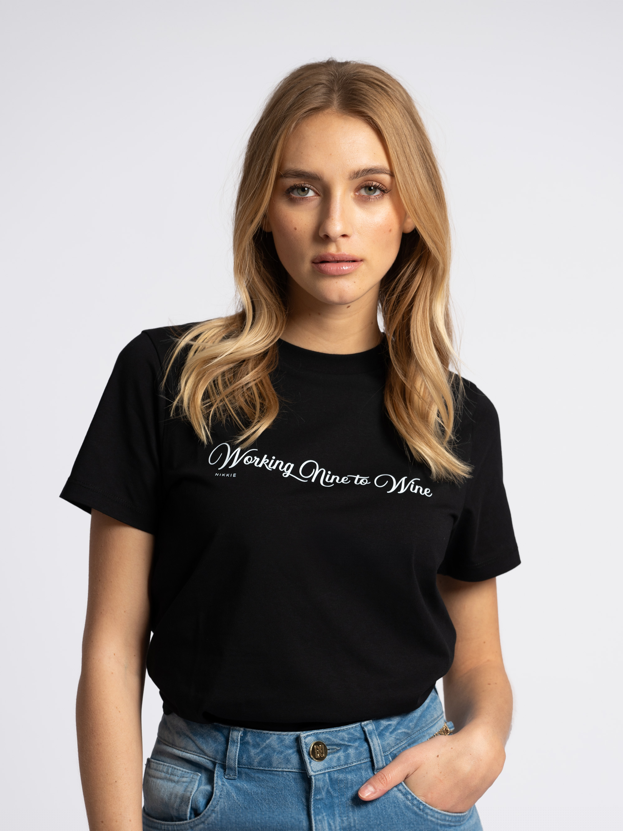 T-shirt with text print