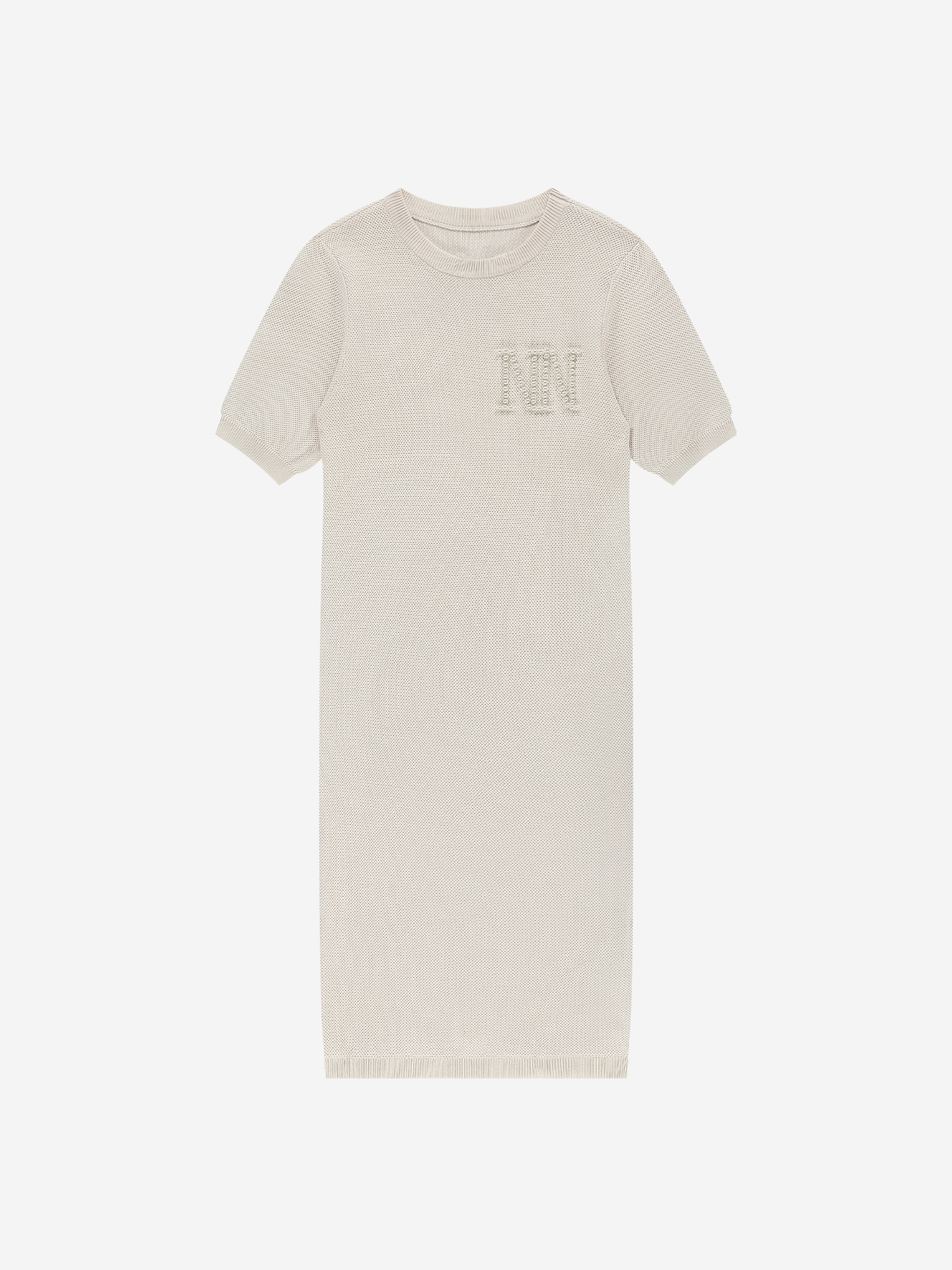 Knitted dress with pearl detail
