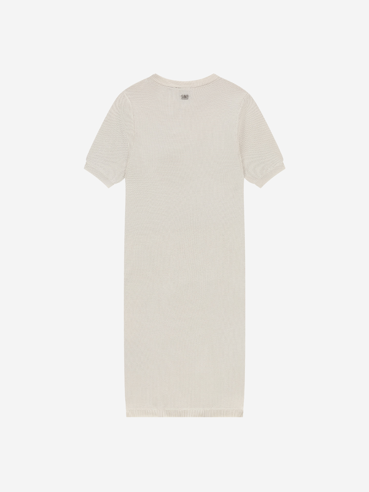 Knitted dress with pearl detail