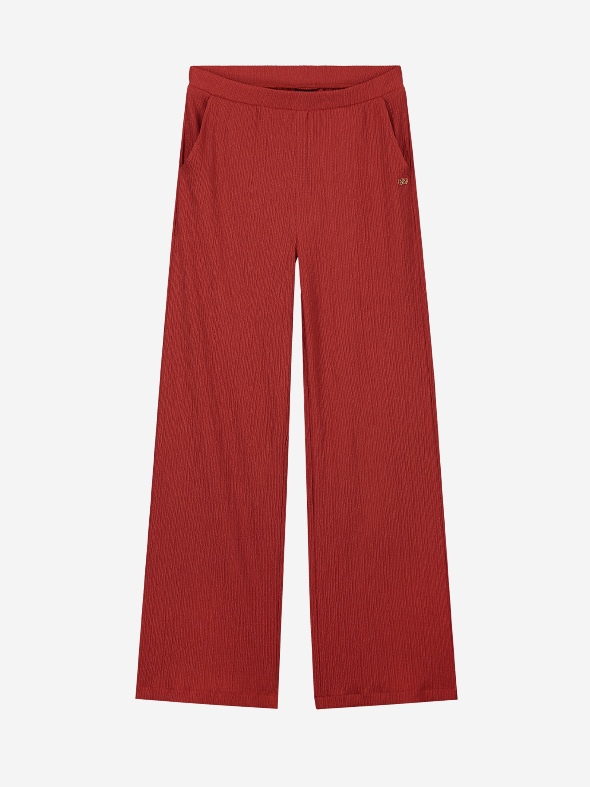 Regular pants with mid rise 