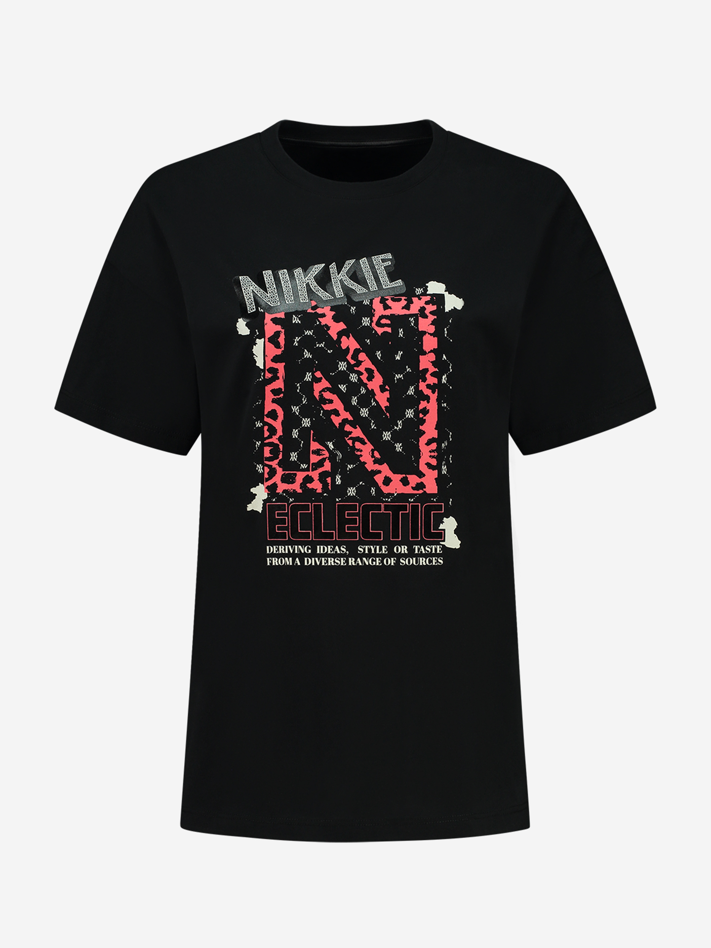 T-shirt met N logo print