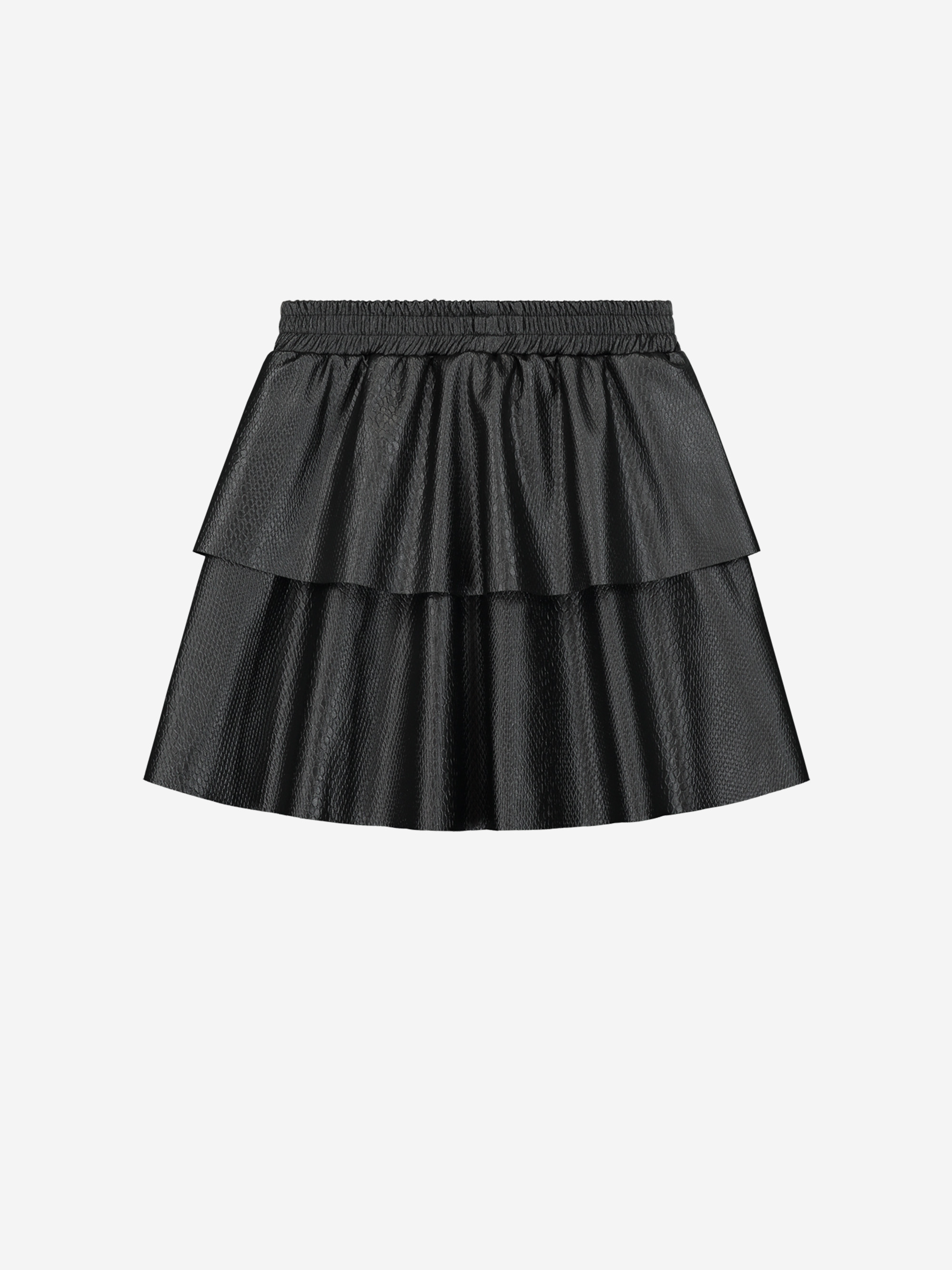 Croco skirt with ruffles
