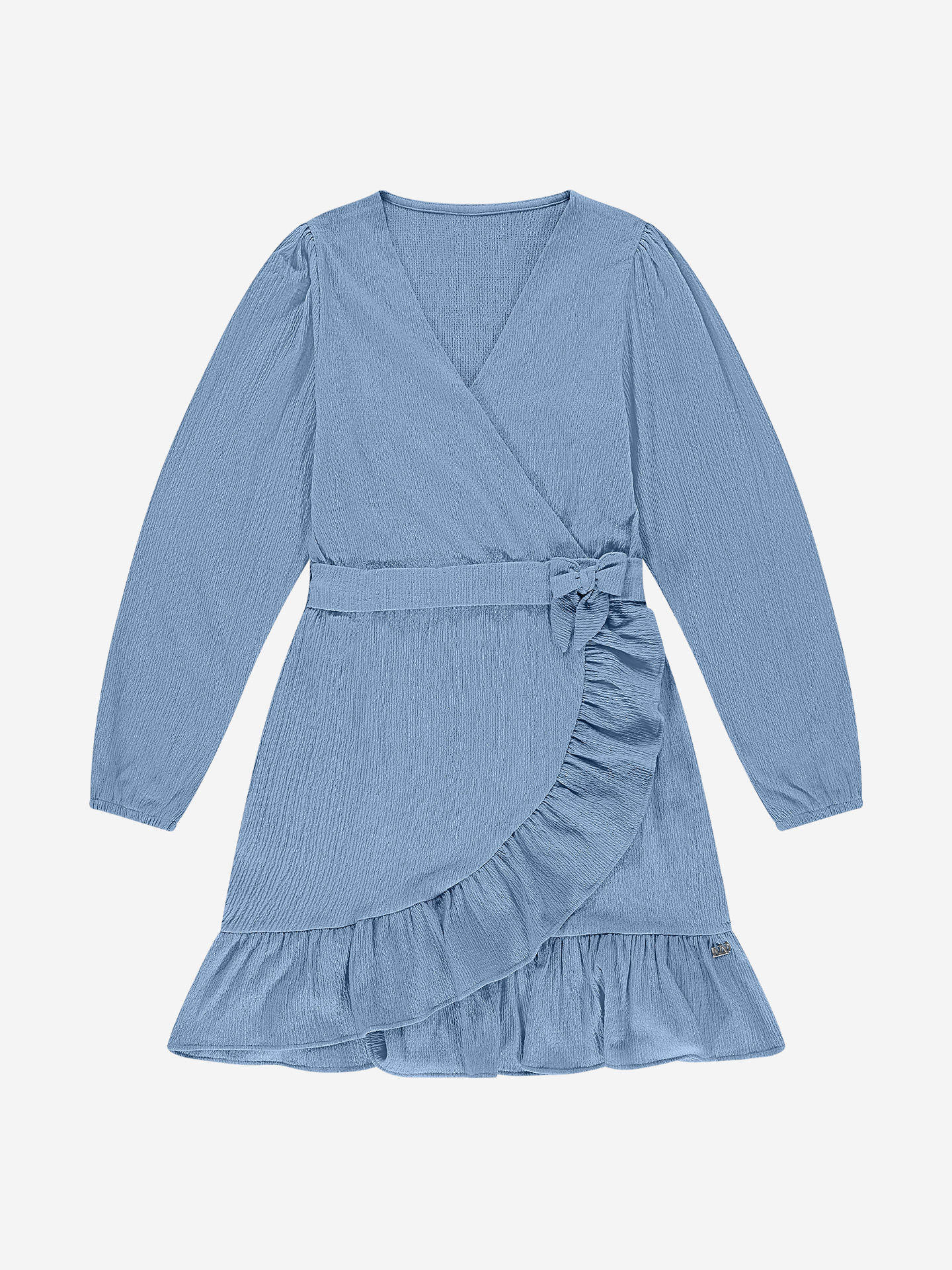 Wrap dress with ruffles
