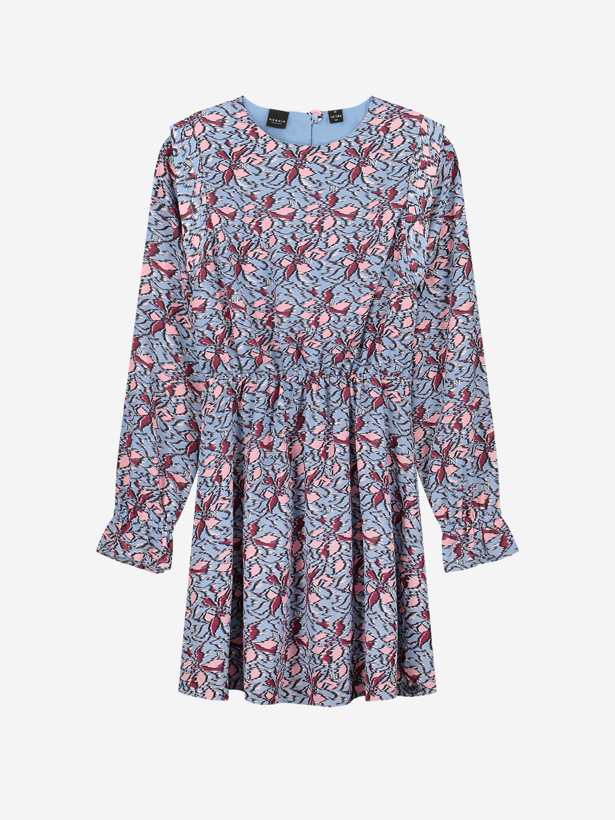 Dress with logo pattern