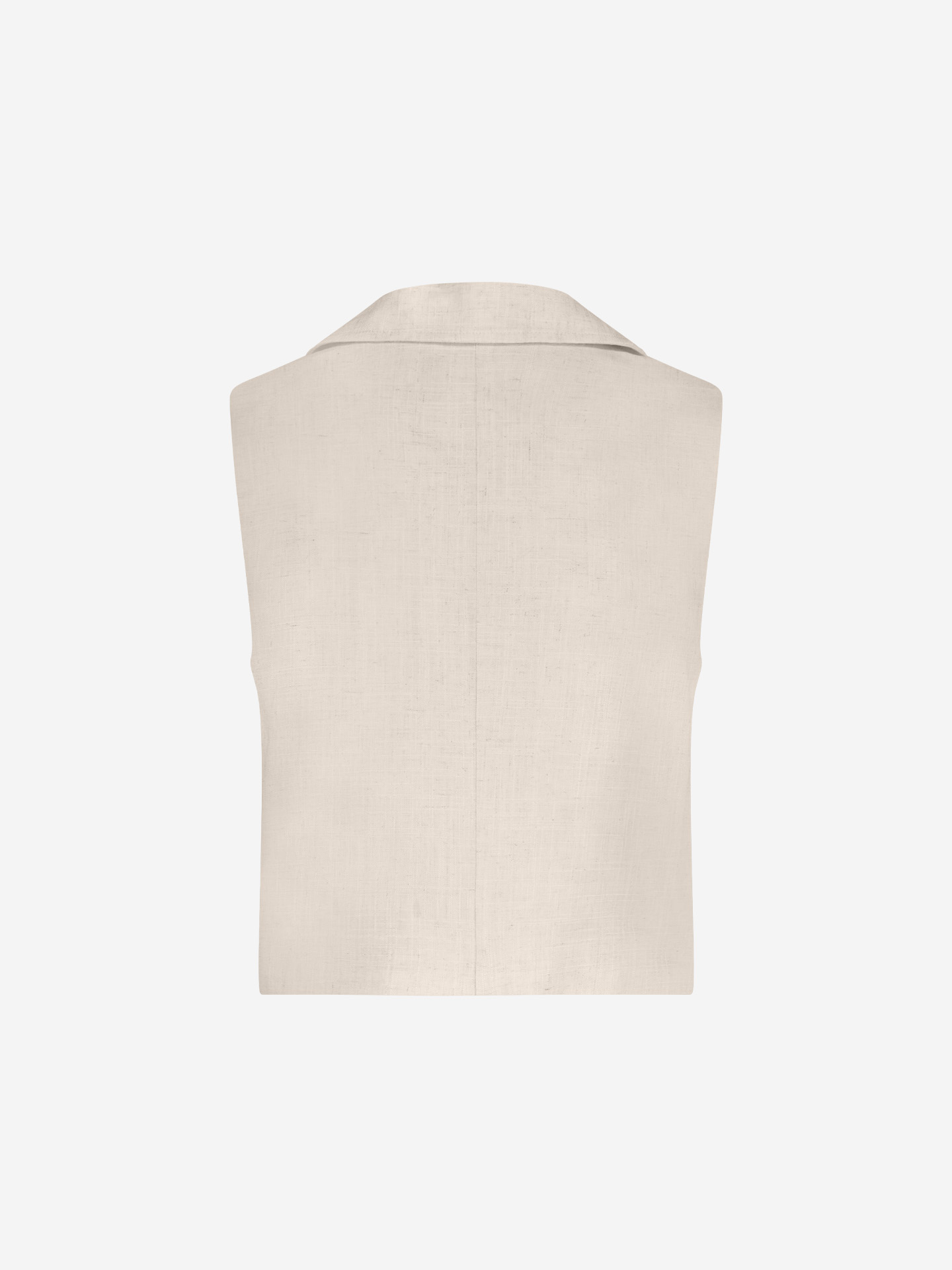 Melange waistcoat with decorative buttons