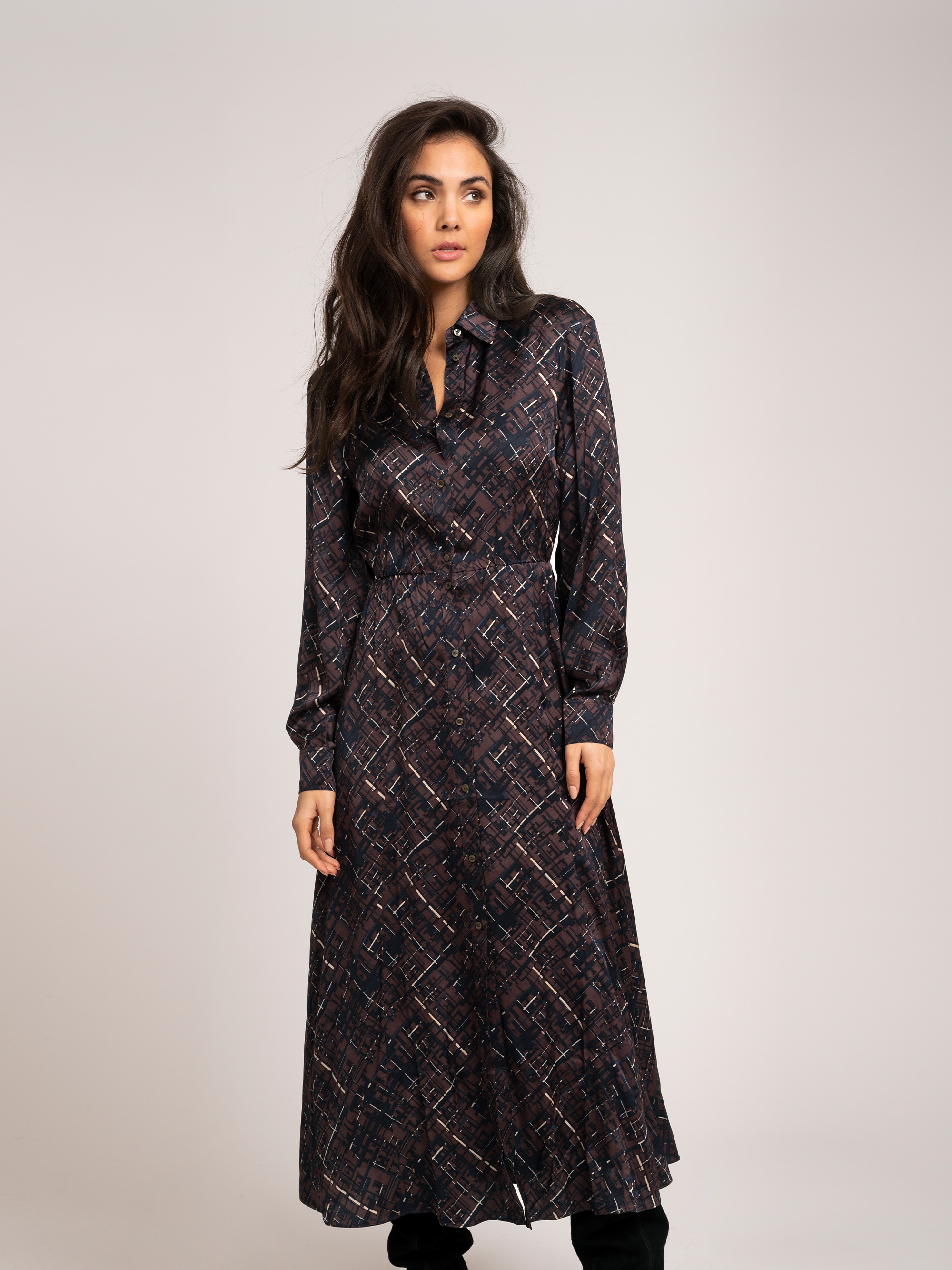  Maxi jurk met all-over print 