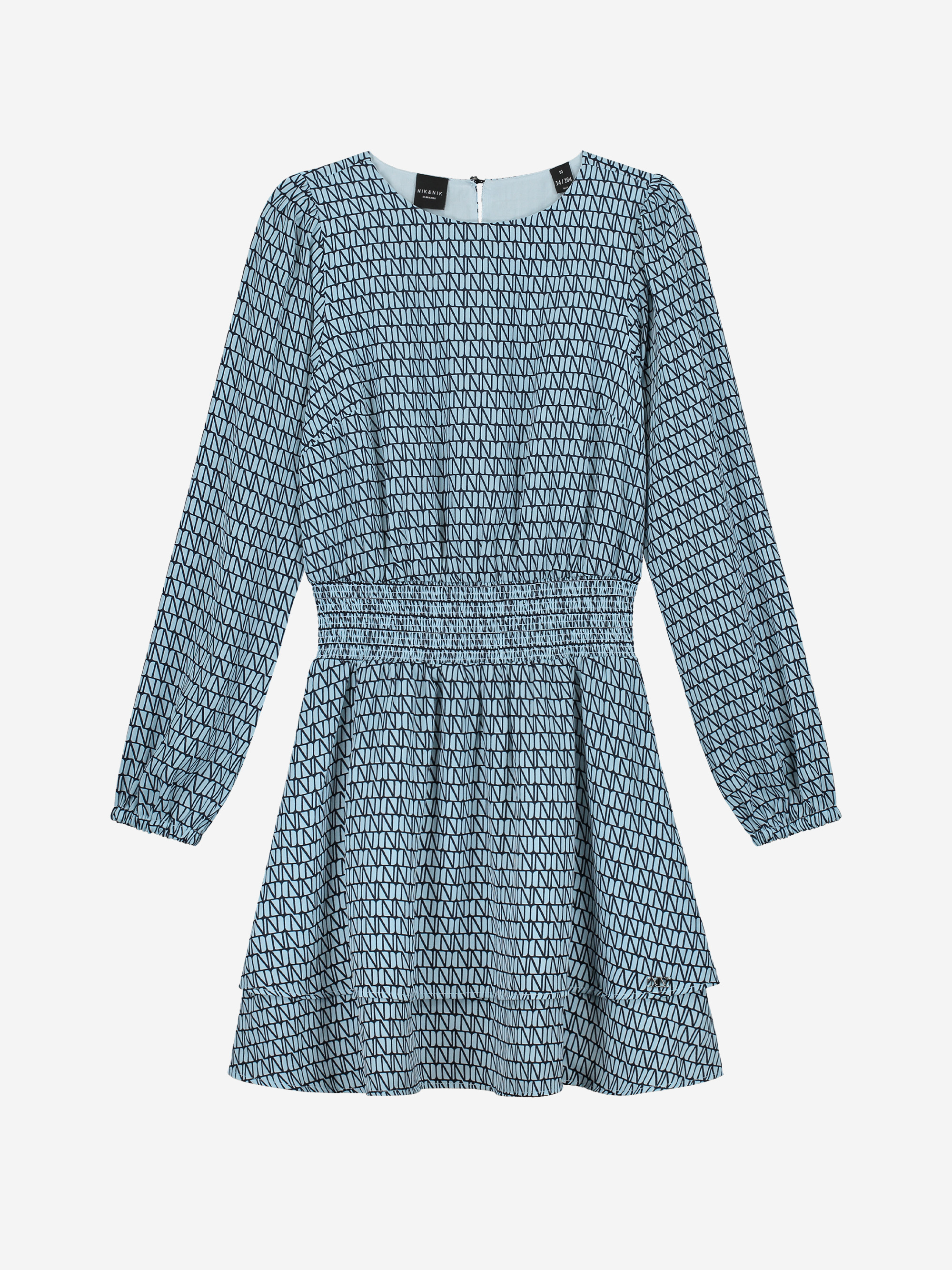Dress with NN-logo print