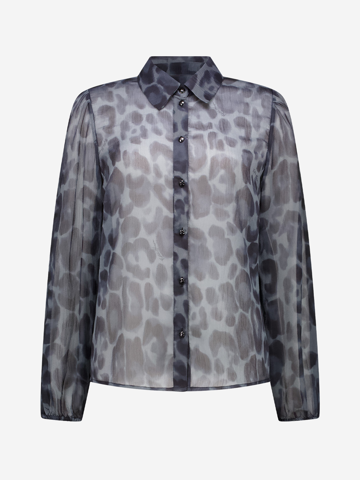 Blouse with leopard print 