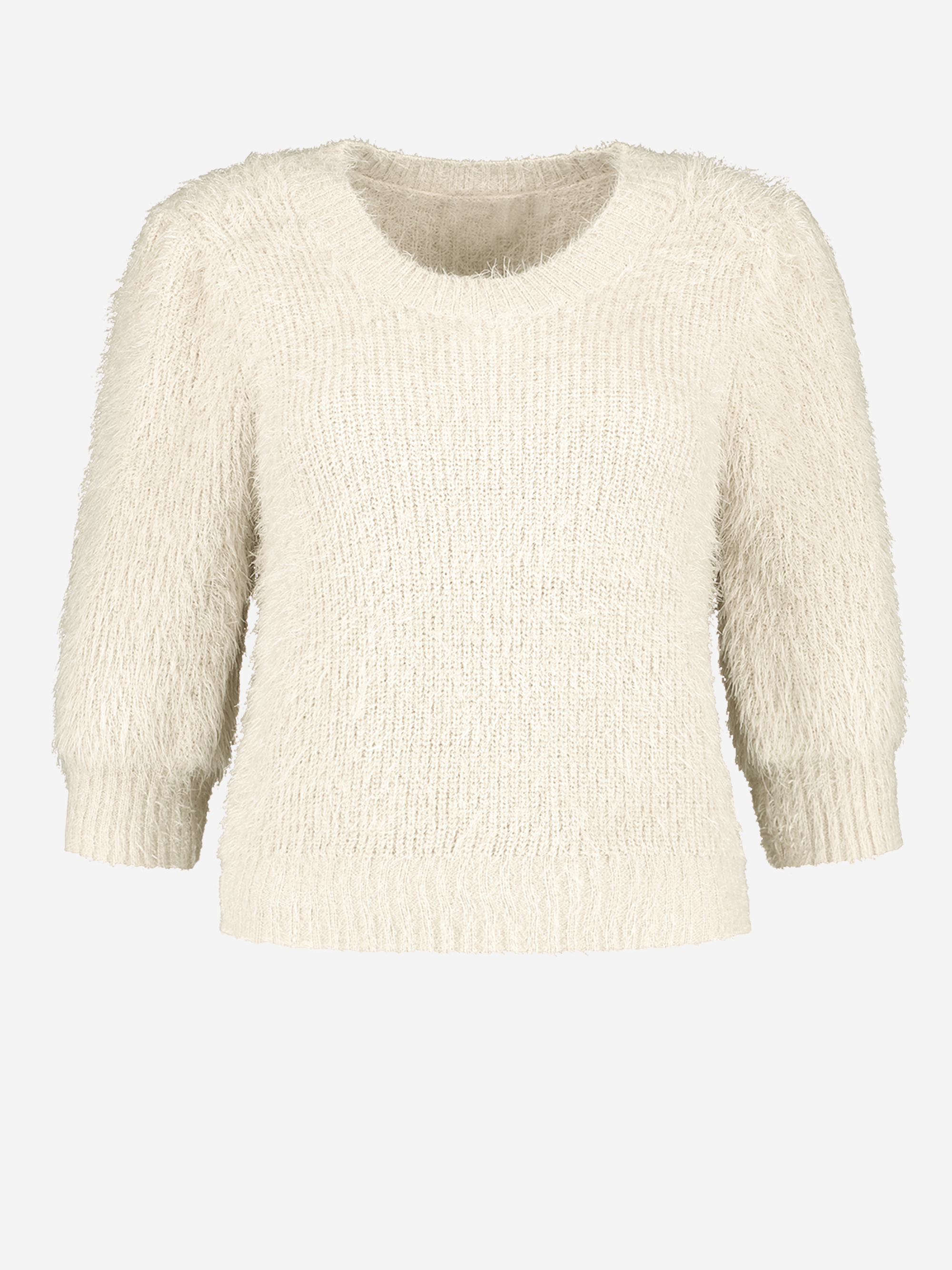 Hairy top met short sleeves 