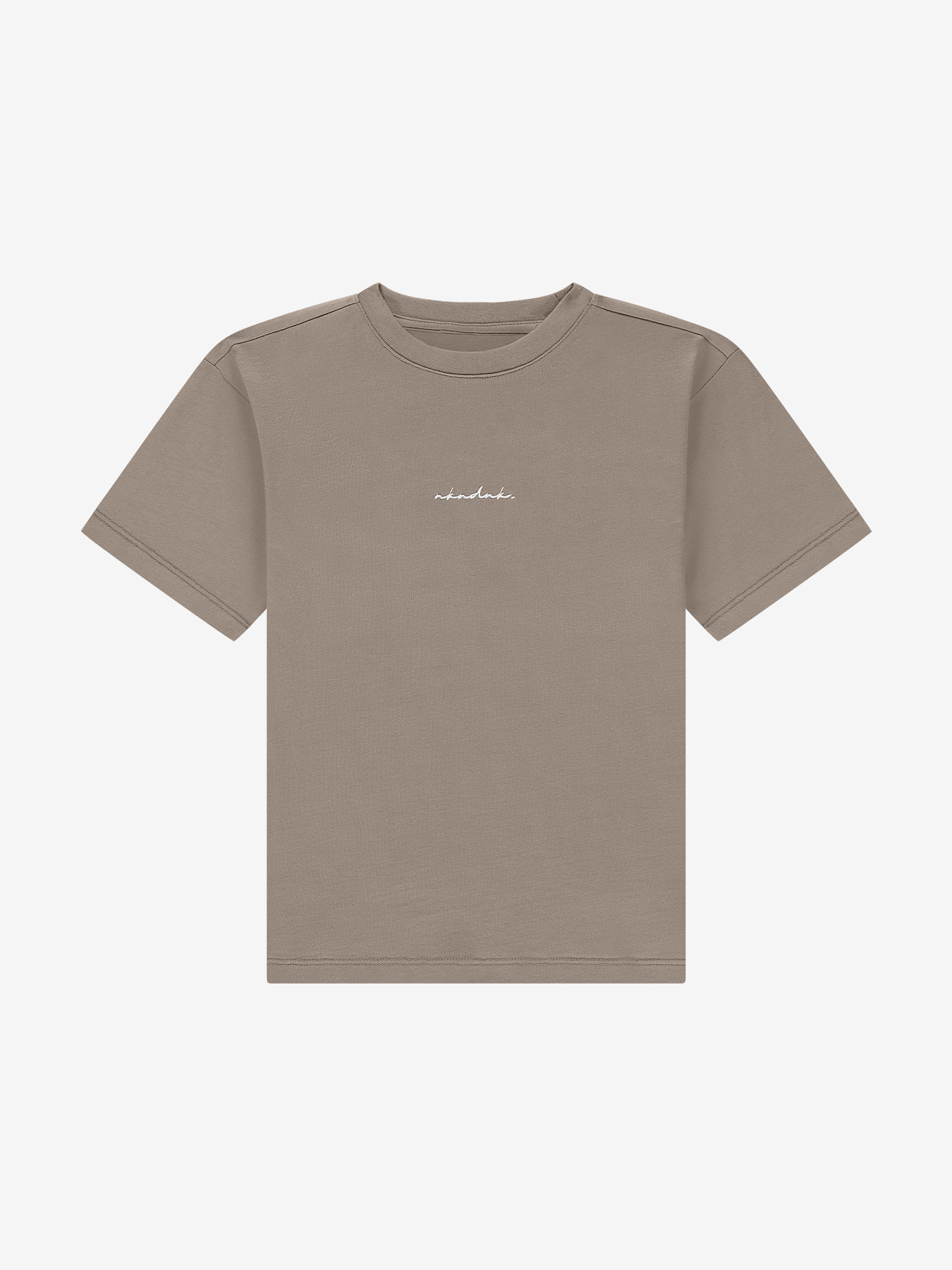T-shirt met geborduurde tekst