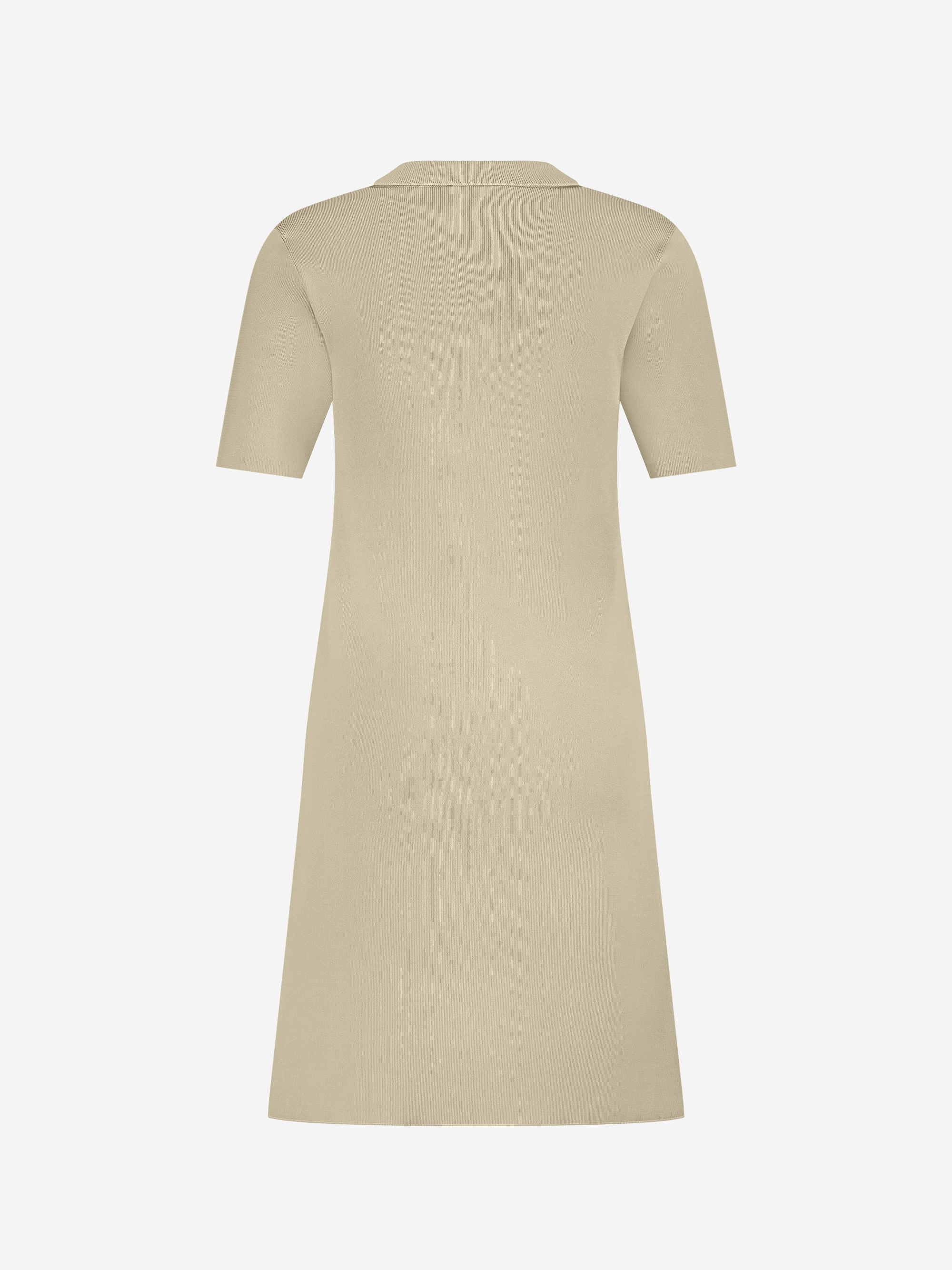 Ribbed dress with FH buttons