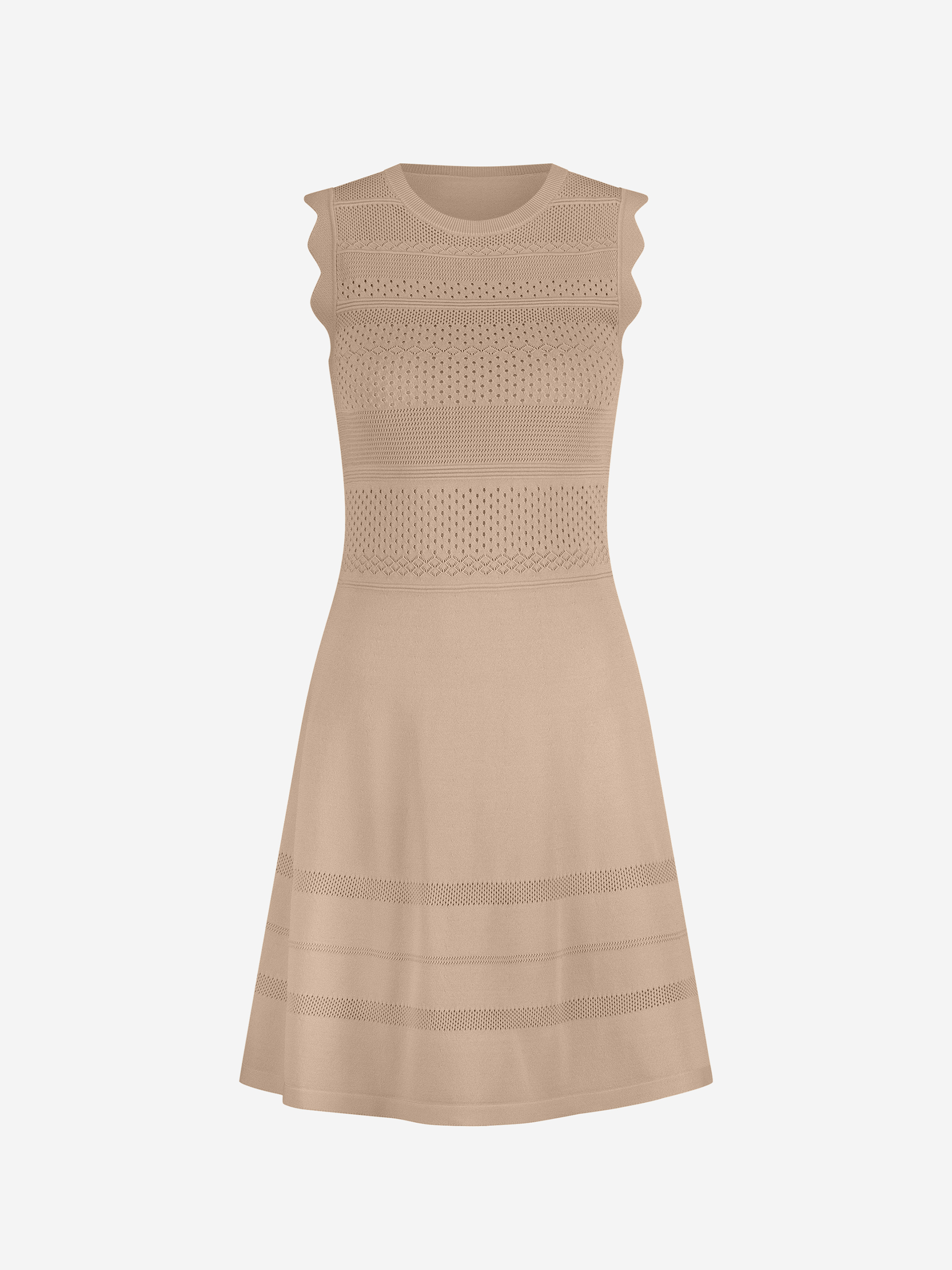 Dress with ajour knitted details