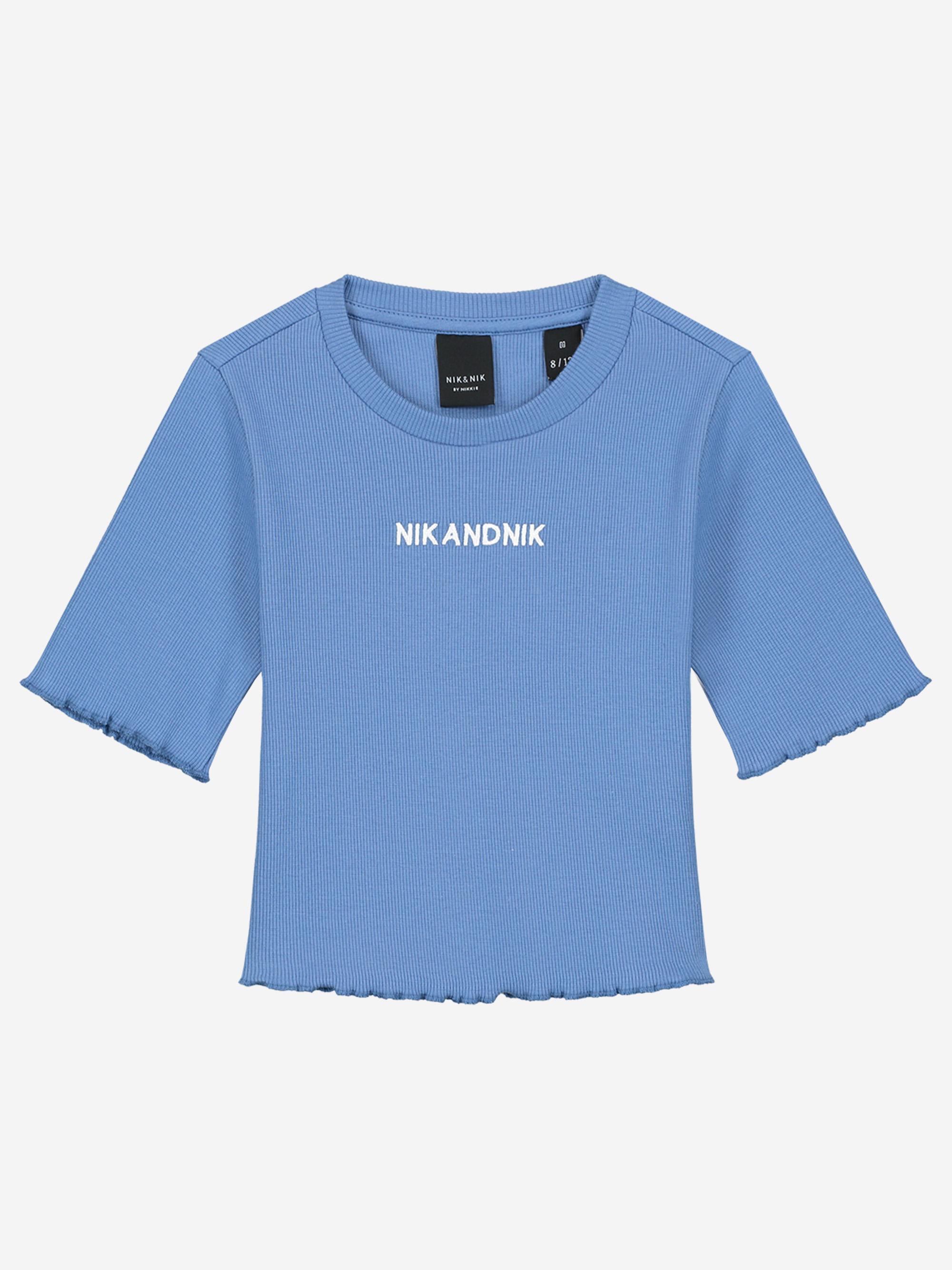 Geribbed shirt met NIK&NIK logo