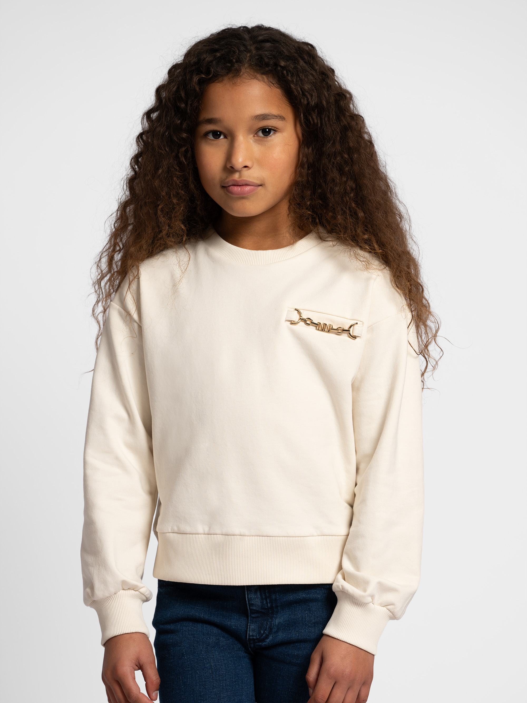 Sweater with chain detail