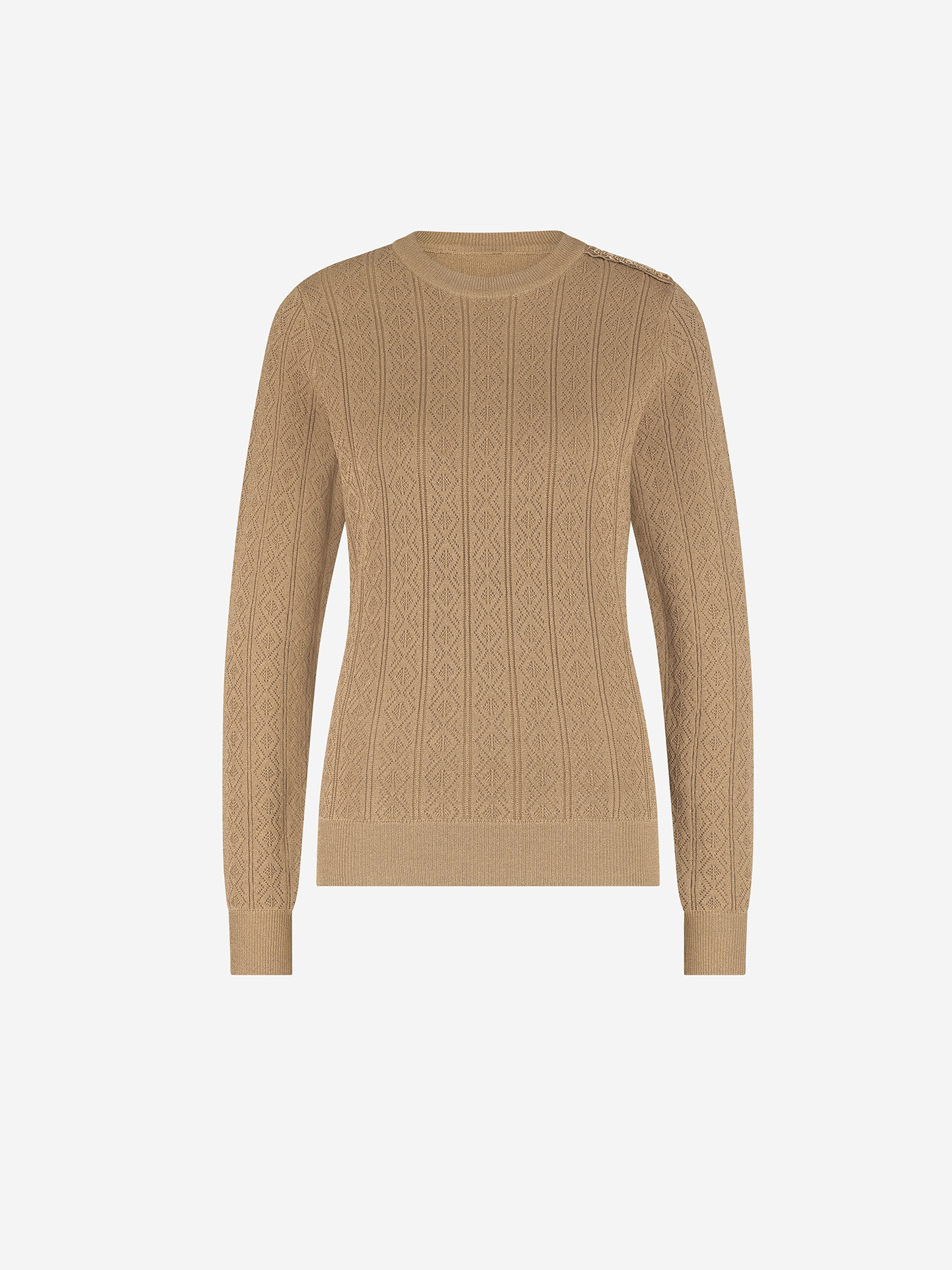 Knitted sweater with logo detail