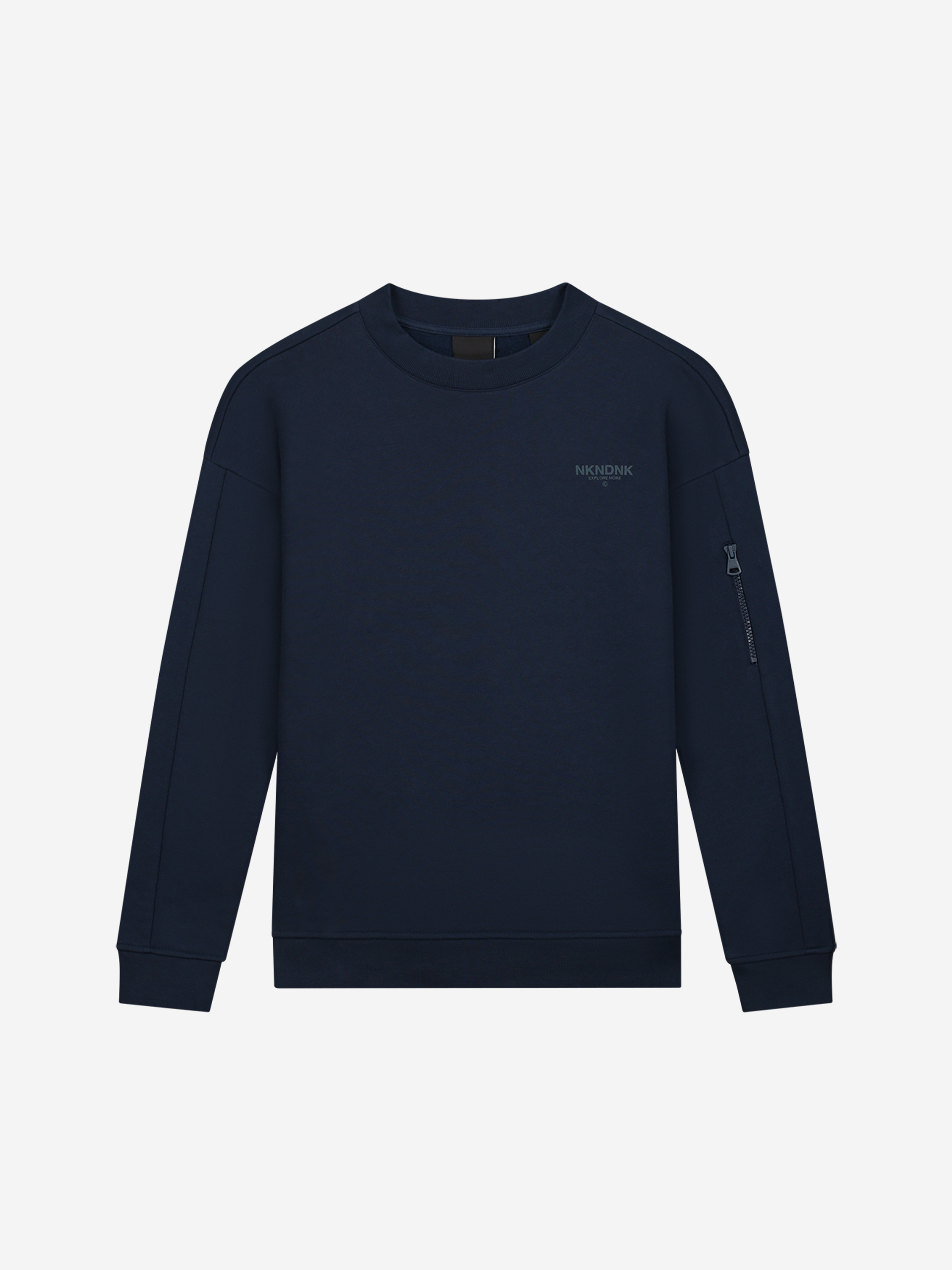 Sweatshirt with zipper pocket