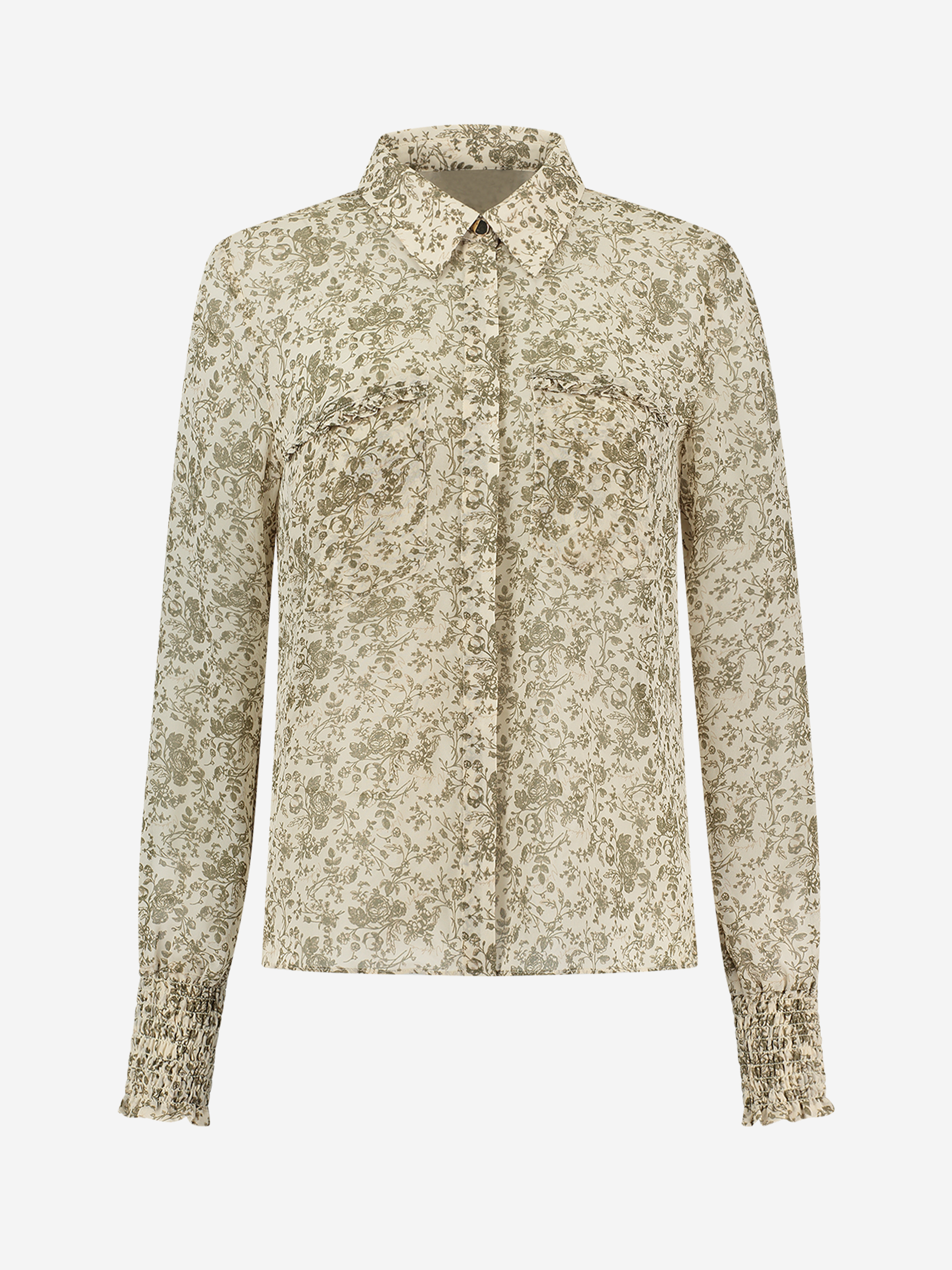 Blouse with flower print