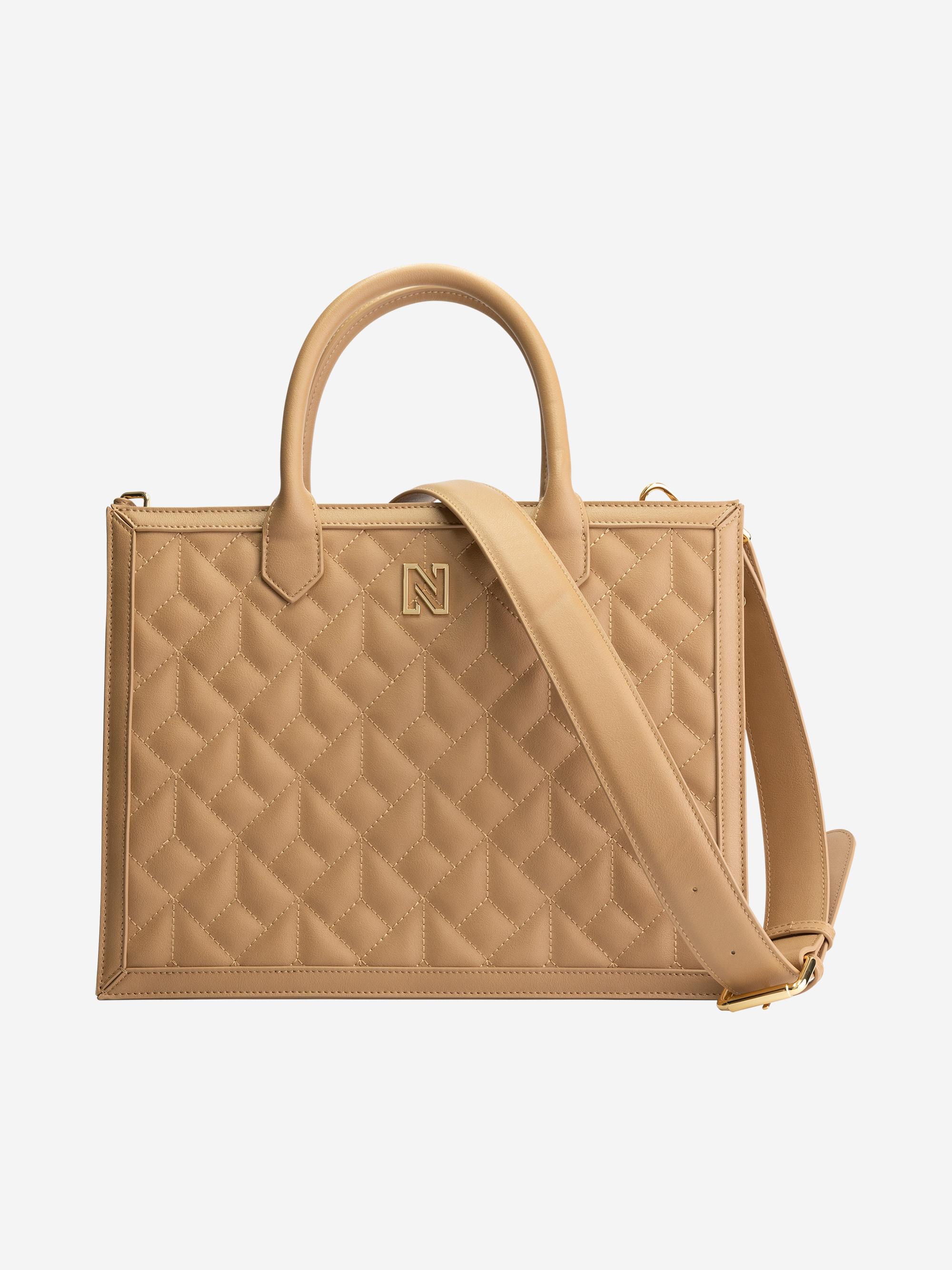 Padded shopper with N logo